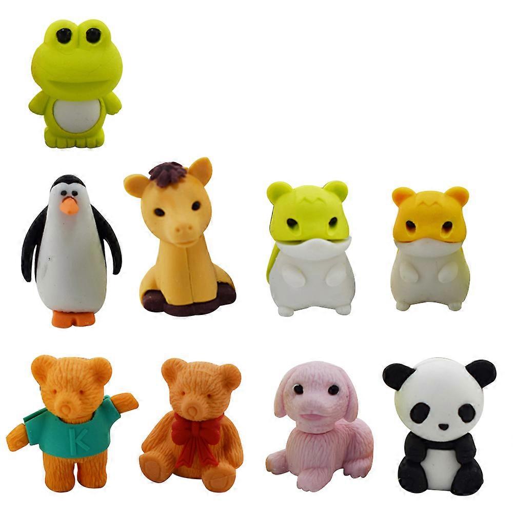 Puzzle Erasers Animal Shapes for Erasing 60Packs Pencil Erasers Set