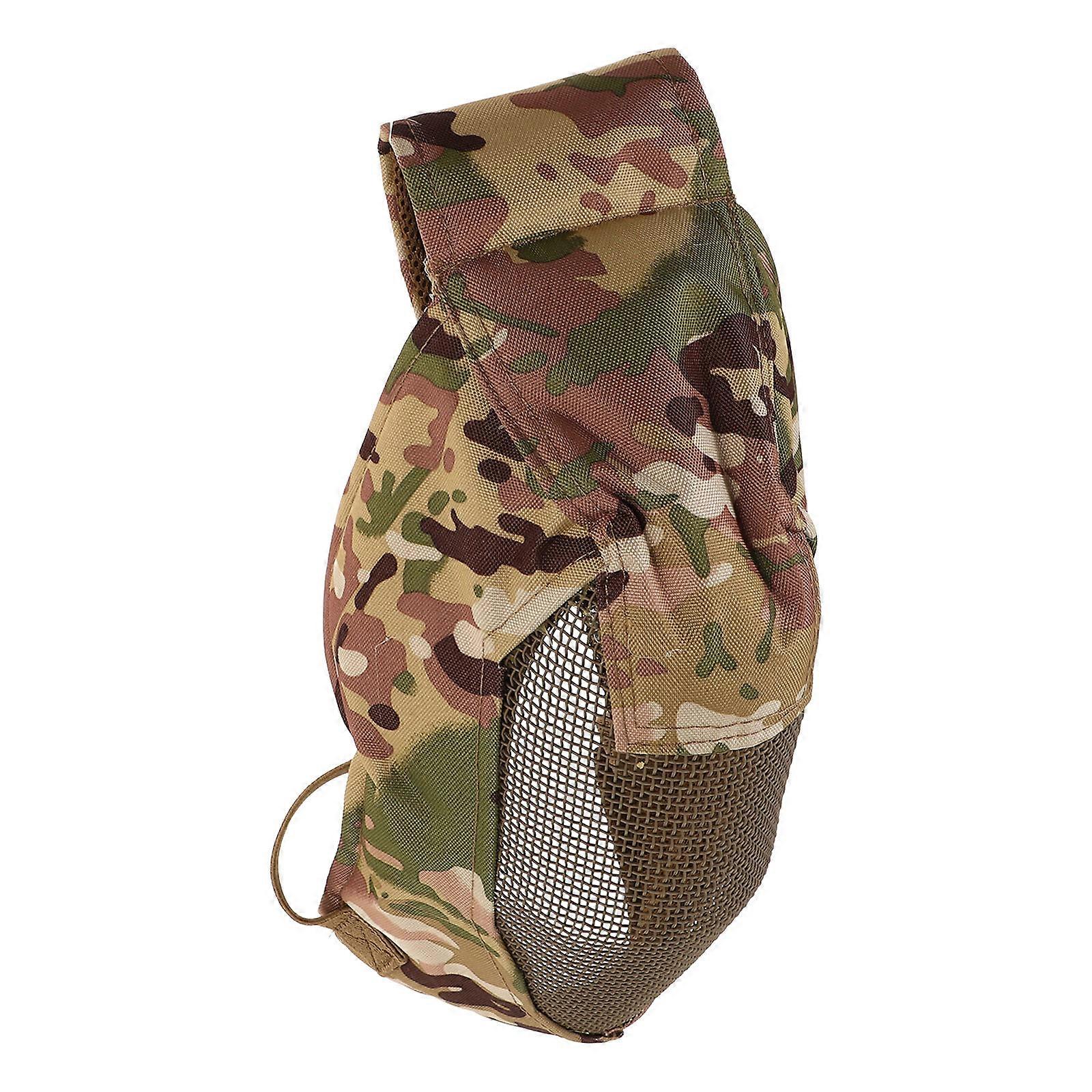 Steel Grid War Game Mask Full Coverage Mesh Mask for Protective 2Pcs