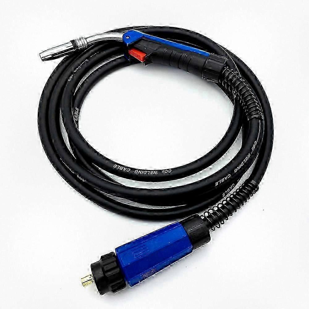 250A MIG MAG Welding Torch Gun with 5M Euro Connector - 24KD Professional Air-Cooled Torch for MIG MAG Welding Machines