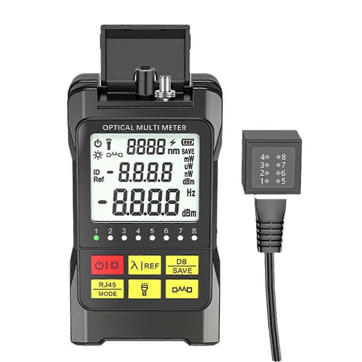 Fiber Optic Optical Power Meter RJ45 Tester -70-+10dbm Optical Multimeter Network Fiber Optic Optic