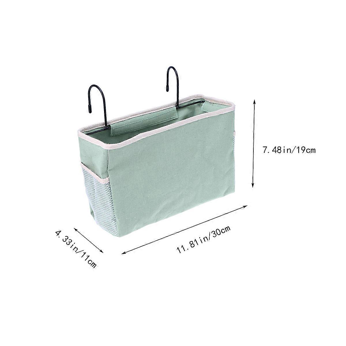 Felt Fabric Hanging Organizer Bedside Storage Bag for 1Pcs Blue