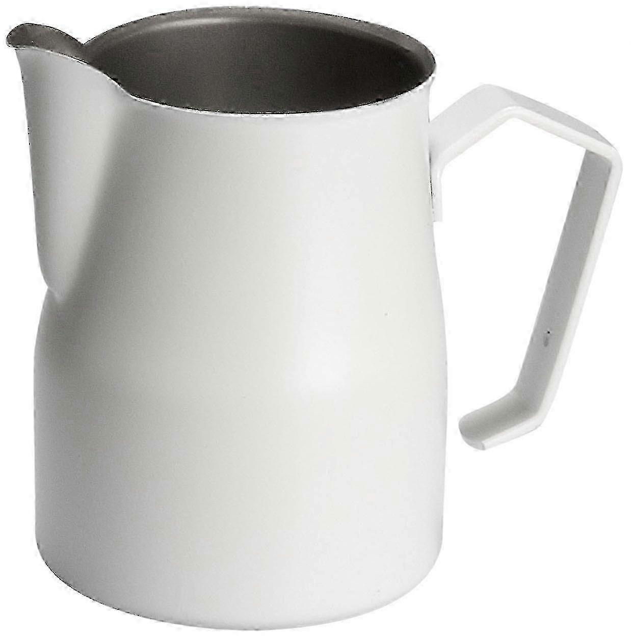 Professional Milk Jug Non-stick Steel 350ml White Kitchenware Pitcher Creamer Container