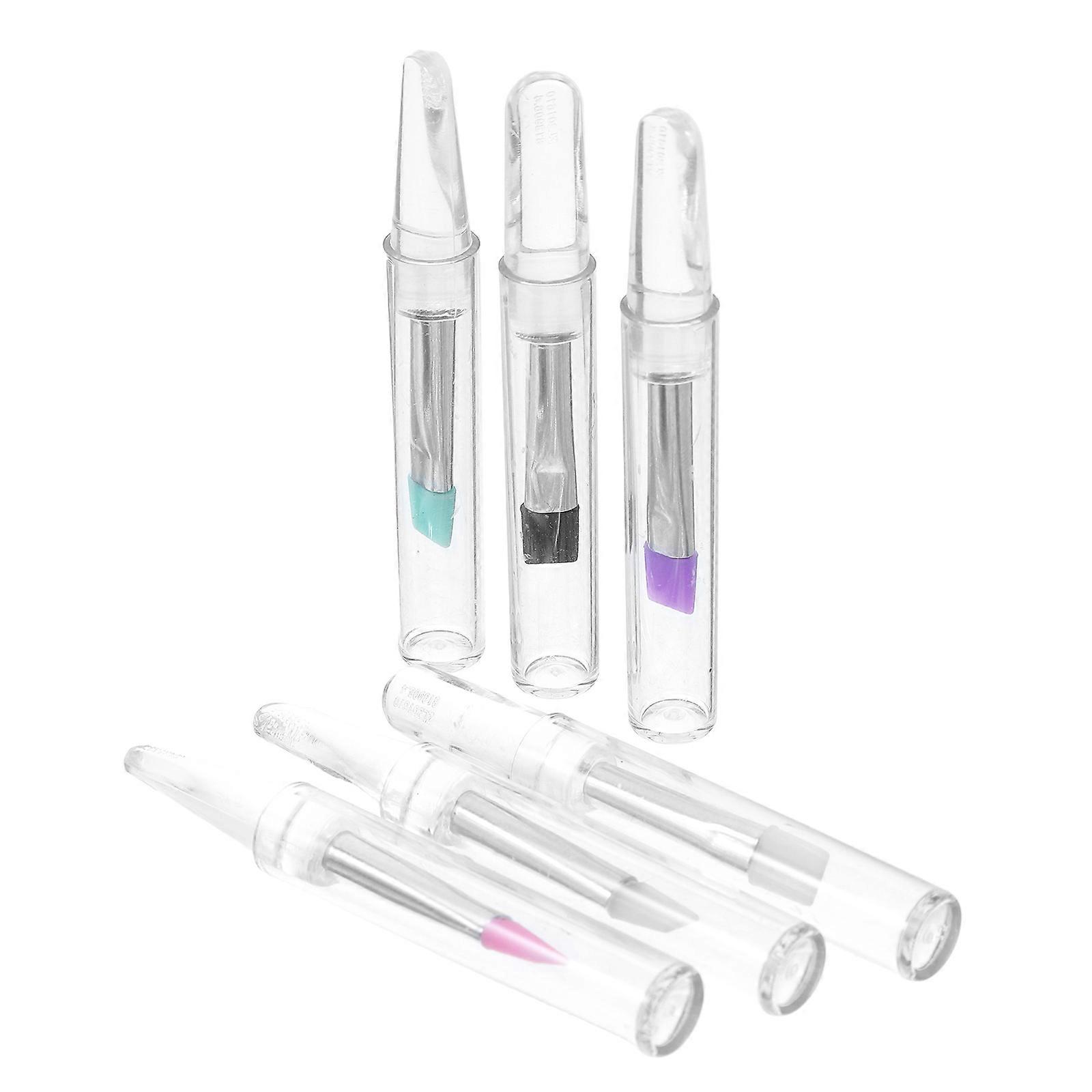 Silicone Eyelash Curler Brush for Makeup Application 6Pcs Set Assorted Colors