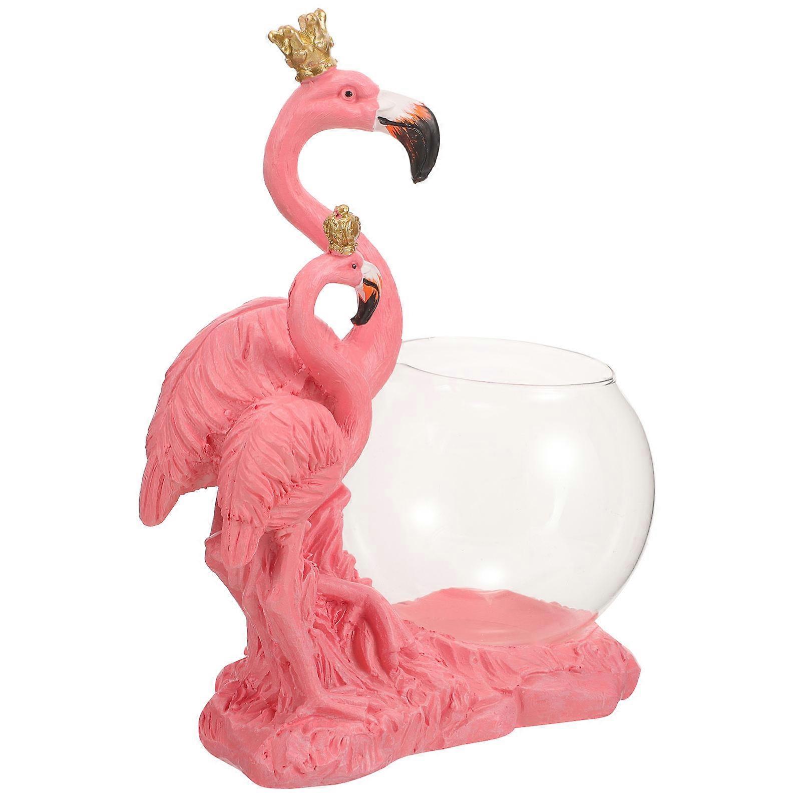 Hydroponic Flower Container Creative Vase for Home 2Pcs Pink Desktop Flower Vessel