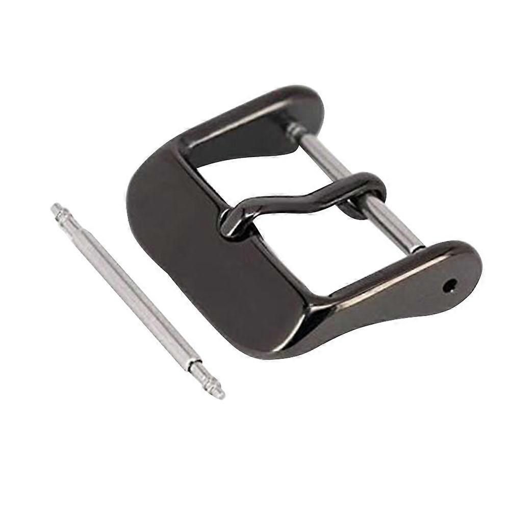 Óraszíj rozsdamentes acél csattal, 4 db-os fekete csattal