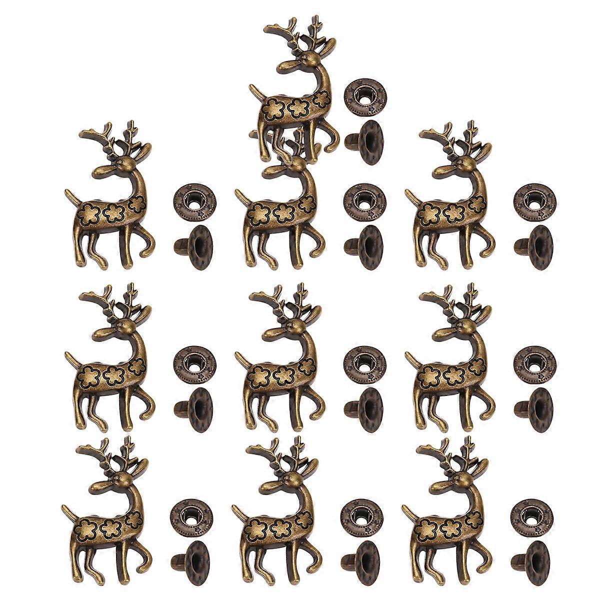 DIY Craft Accessories Deer Style Snap Button Buckle for Sewing 20Sets