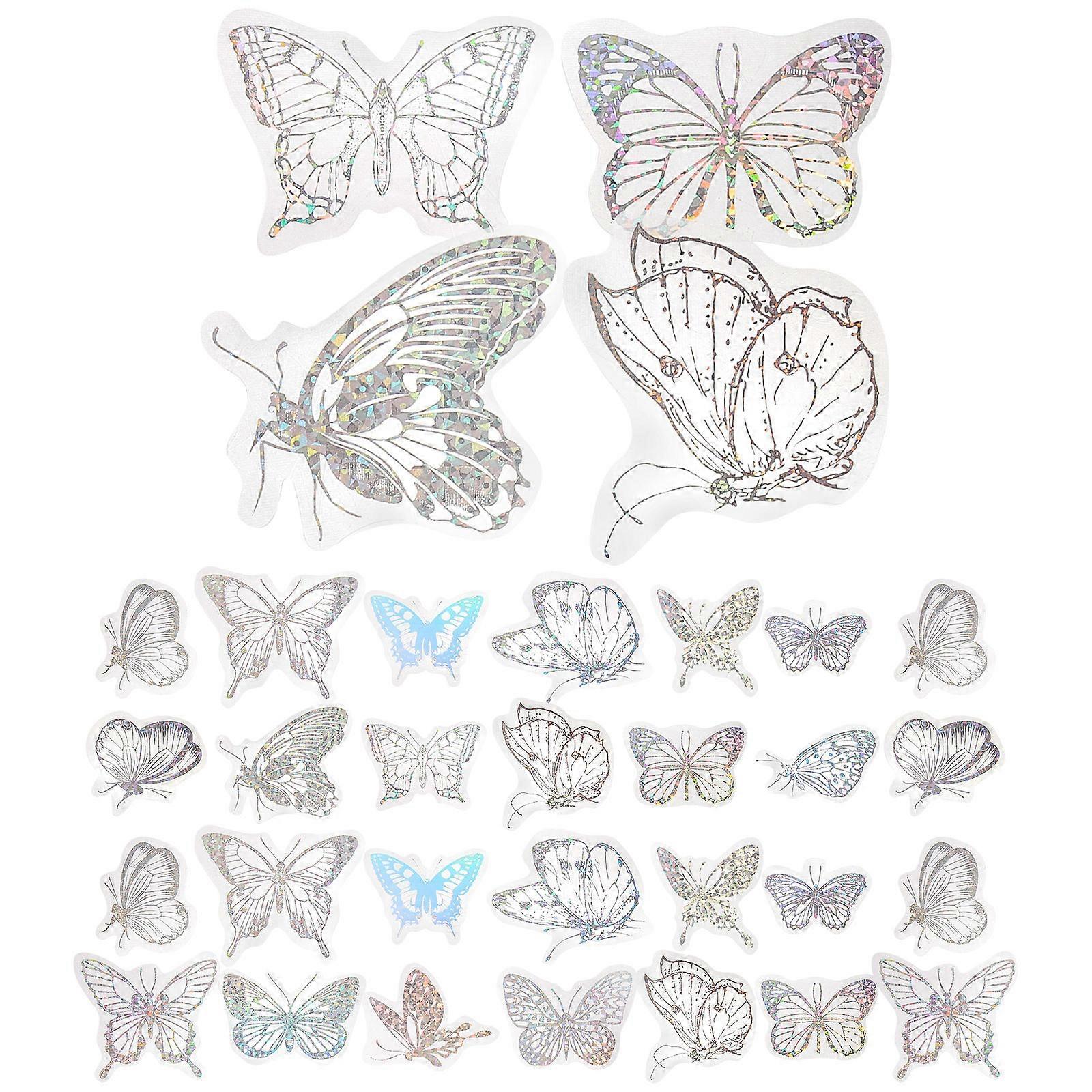 Decorative Sticker for Scrapbook 2Pcs 1 Bag Silver Material