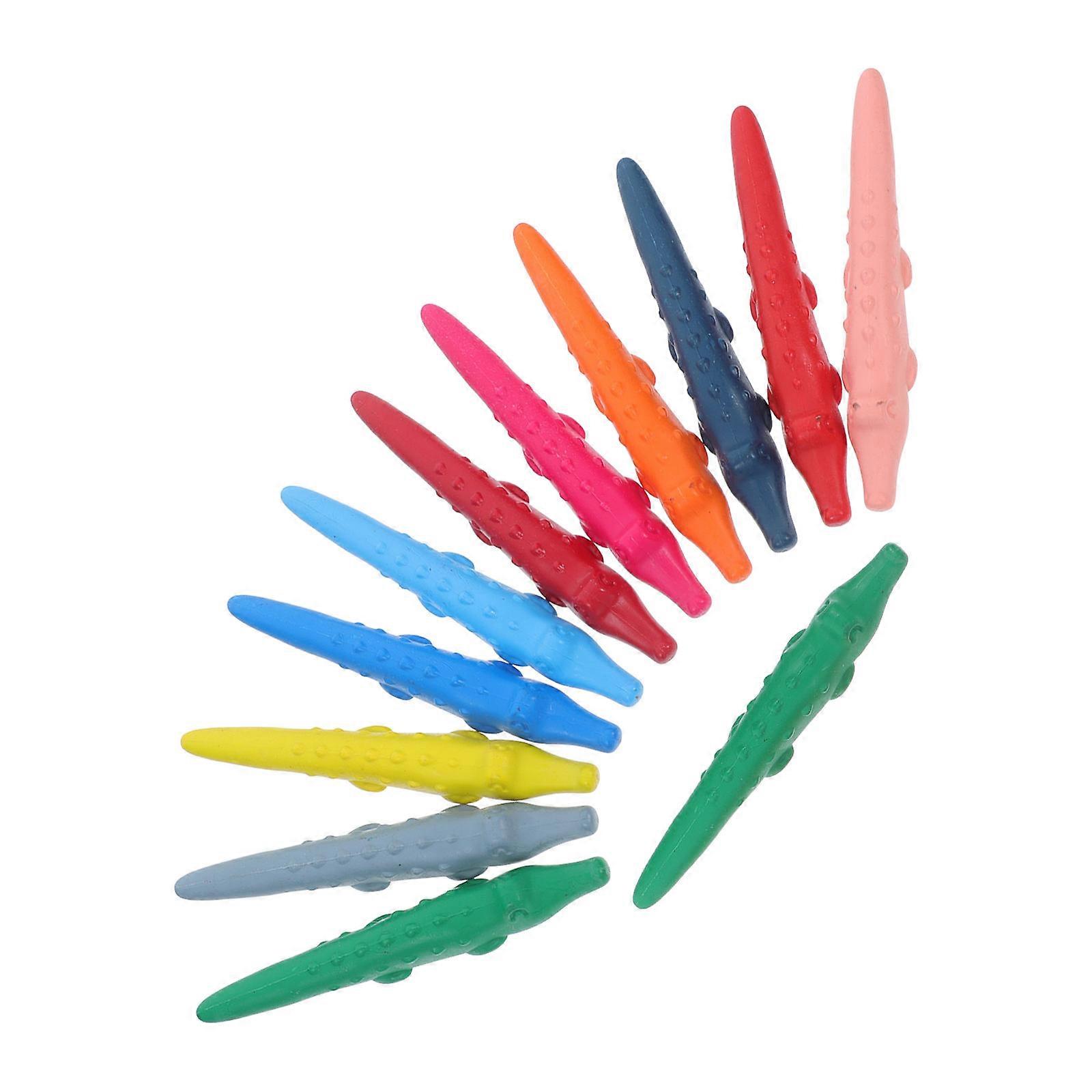 Wax Crayons Multi-Color Crayons for Kids Creative Drawing 24Pcs