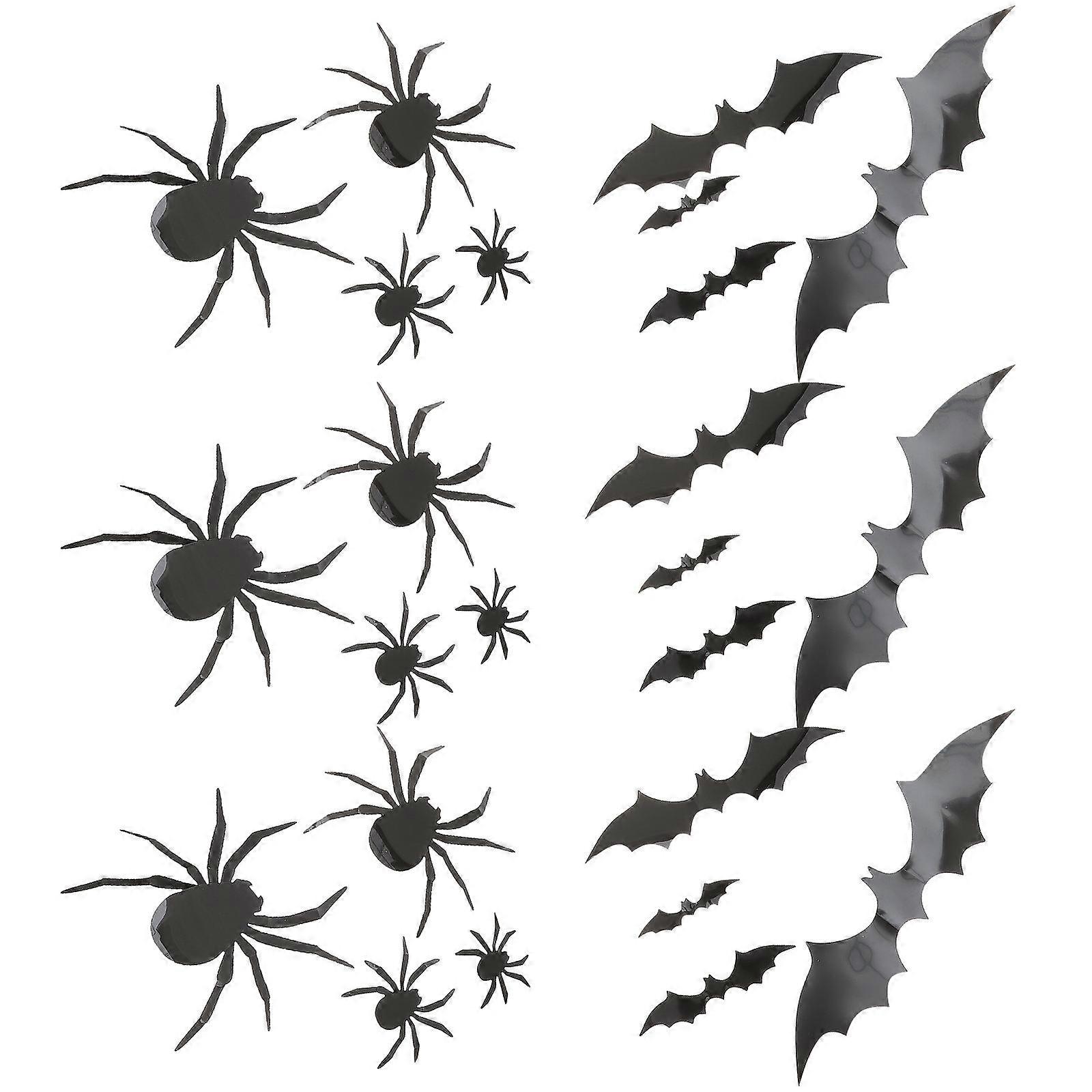 Halloween Bat Stickers for Home Decor 342Pcs Set