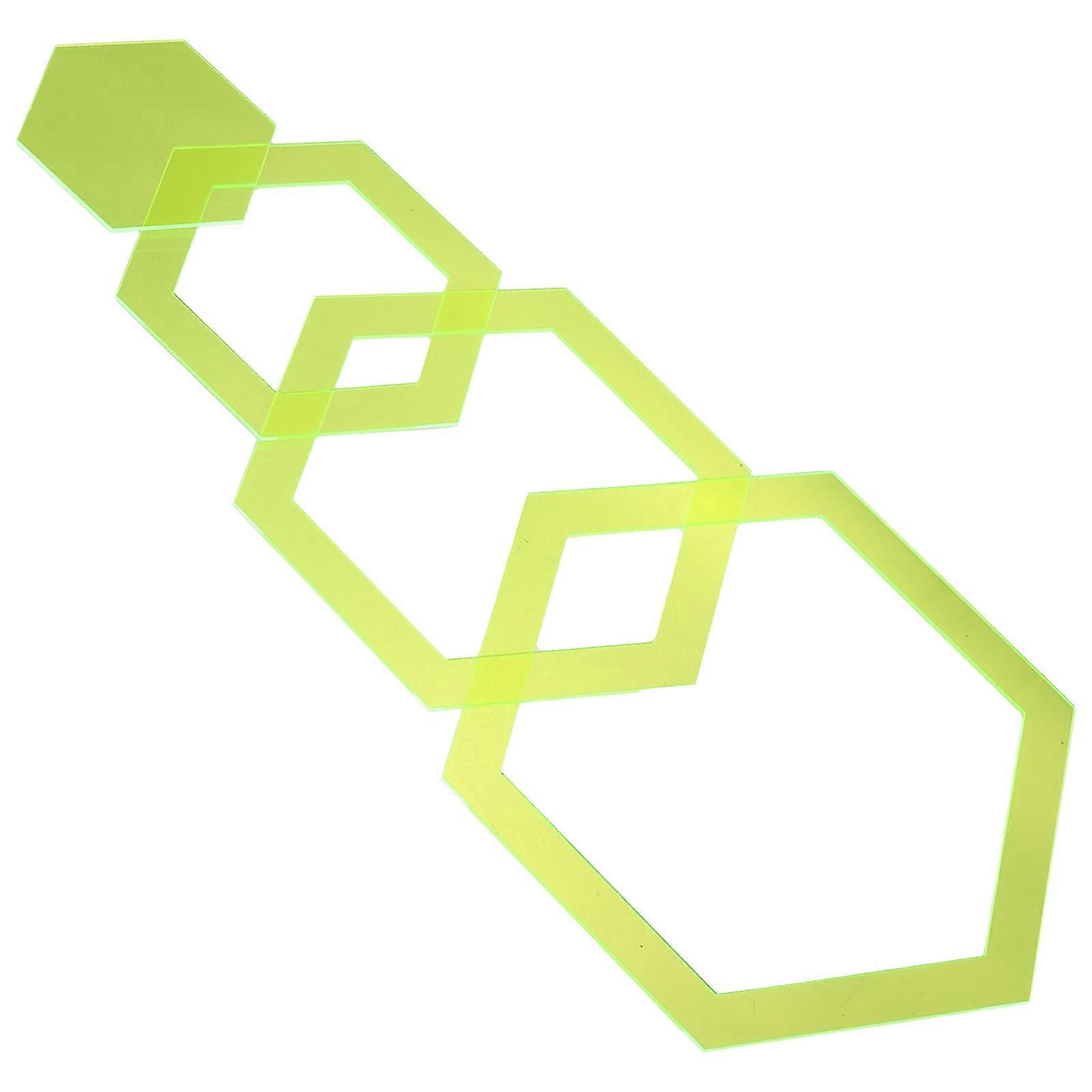 Acrylic Quilting Ruler Hexagon Shaped for Sewing 16Pcs Set