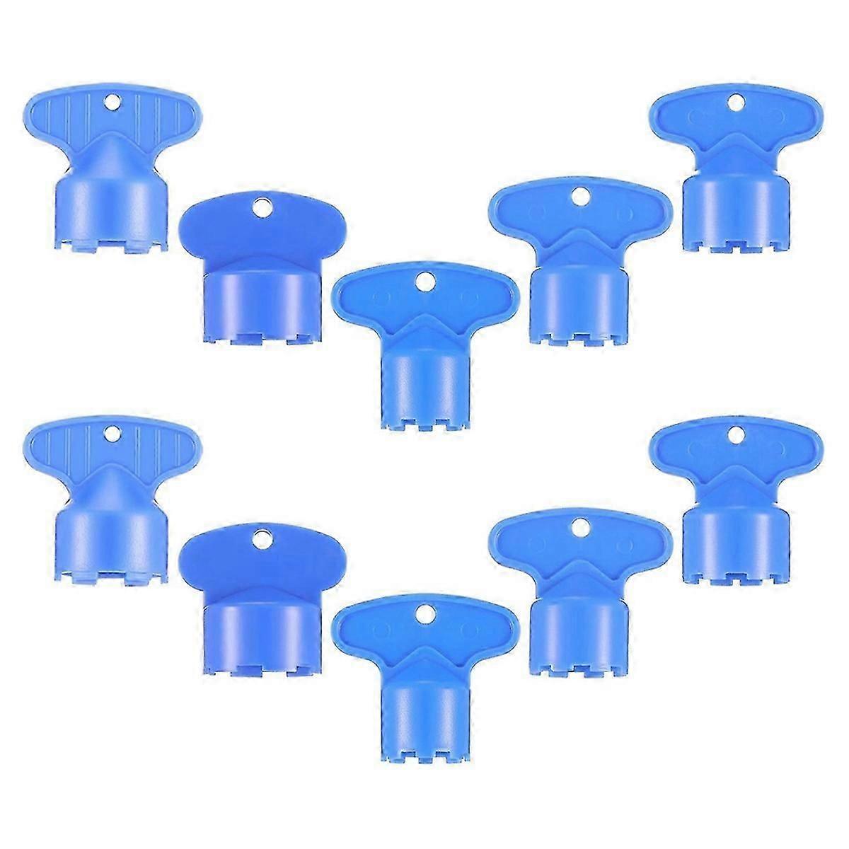 10 Pieces Faucet Aerator Key Blue Removal Wrench Tool with 5 Sizes 16.5, 18.5, 21.5, 22.5, 24MM,Rec