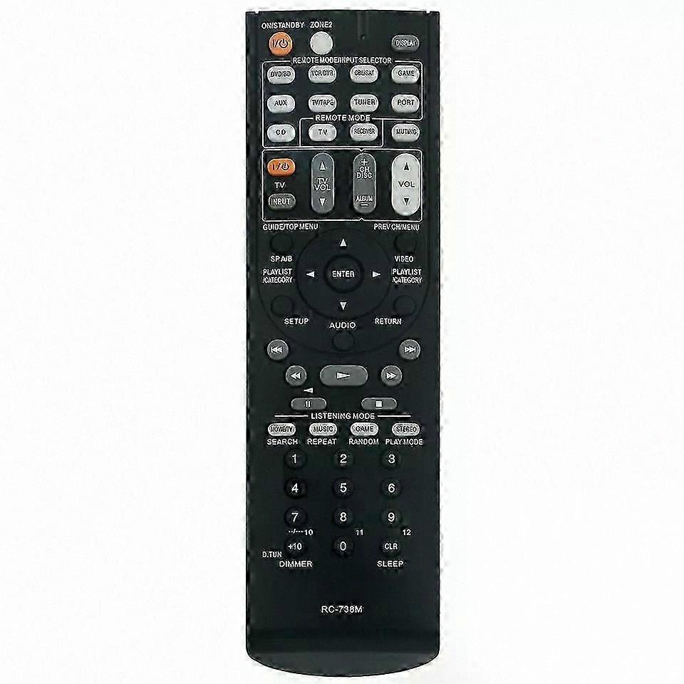 Remote Control Compatible with ONKYO AV Receiver TX-SR607B Replacement RC-738M