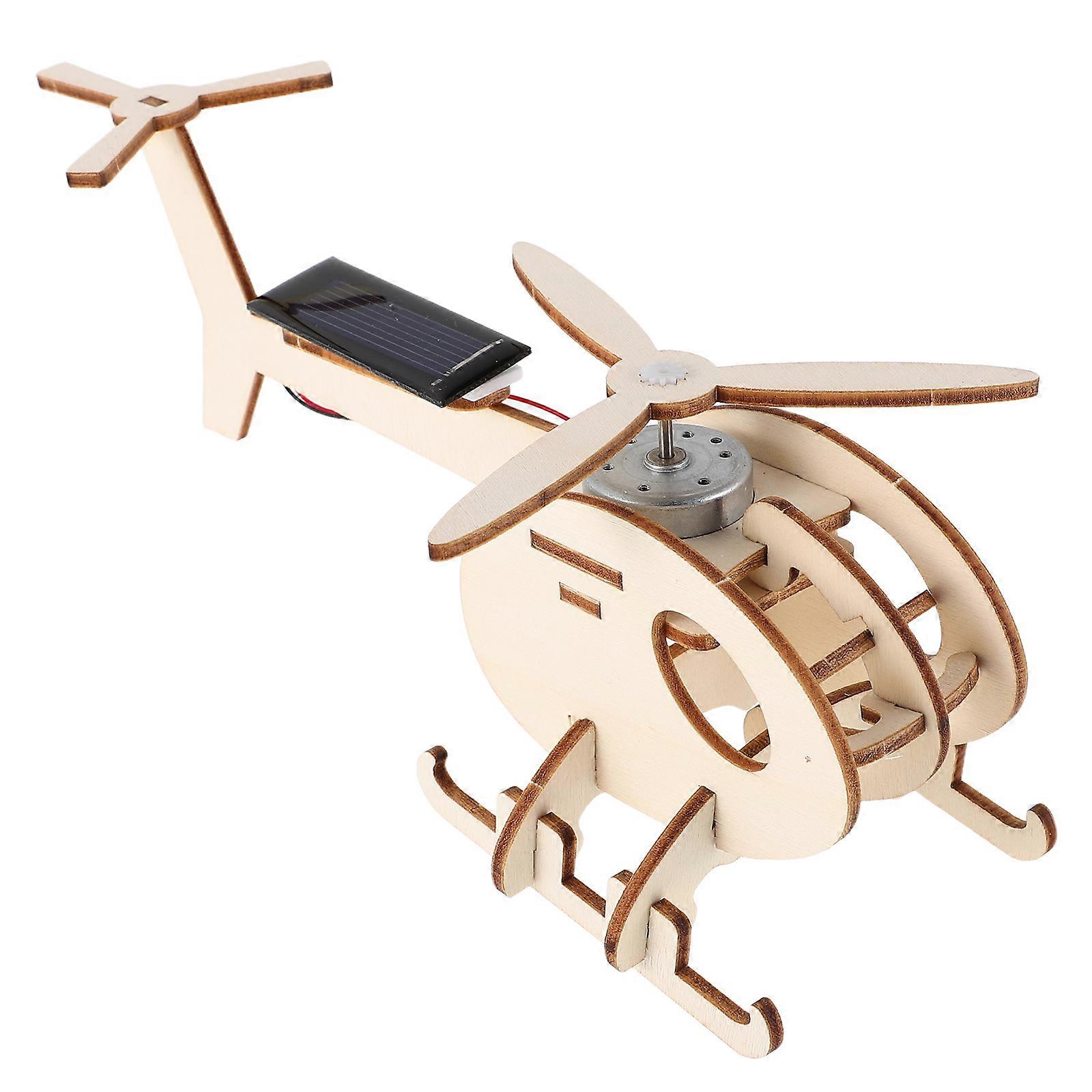 Solar Powered 1Set DIY Solar Helicopter Model Toy for Science Experiment