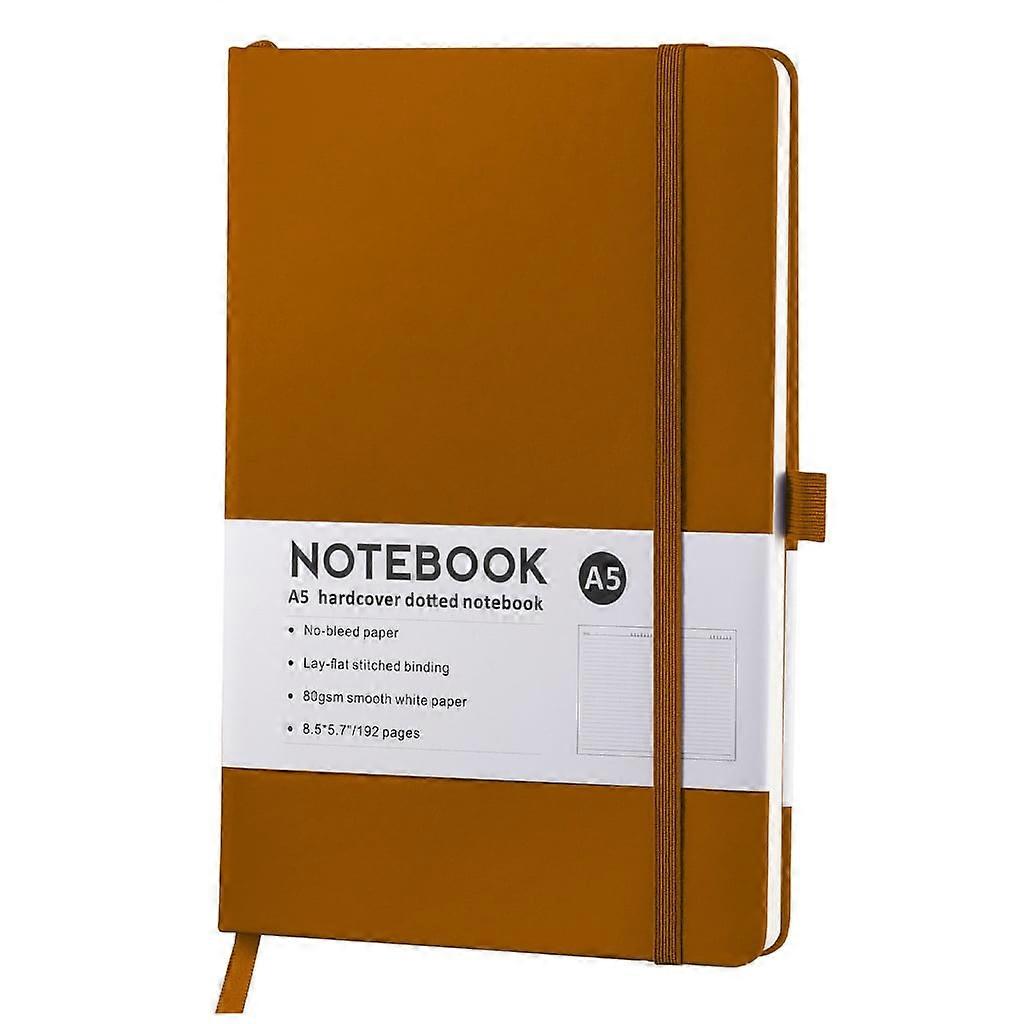 PU Notebook Business Notepad Journal with Elastic Strap Closure Pen Slot