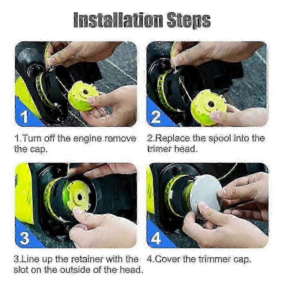 Ryobi 36V RLT36B33 Trimmer Spool Replacement Part Includes Spool Cap