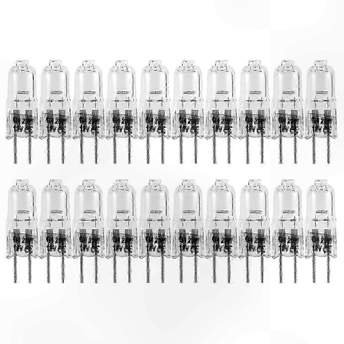 20-Pack Halogen Bulbs, G4 20W 12V Lighting Solution for Home and Office Use