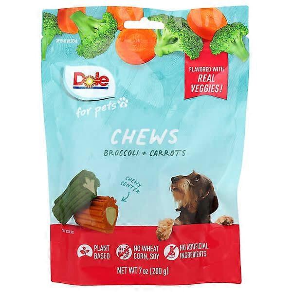 Dole for Pets, Chews, Broccoli + Carrots , 7 oz (200 g)