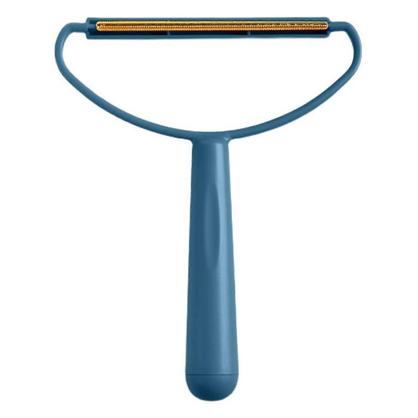 Portable Scraper Cat Dog Hair Remover, Long Handle Anti-Slip Curved Grip Reusable Widened Coverage Hair Ball Lint Remover