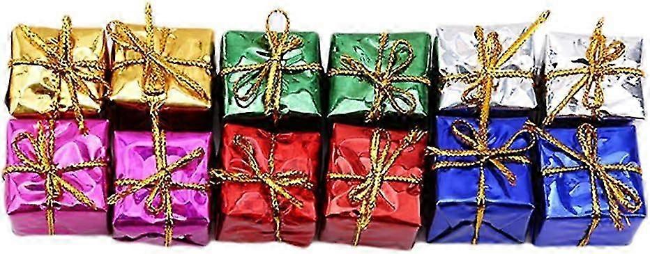 25-26 Assorted Color Shiny Metallic Foil Tiny Cubes For Party Diy Crafts, Miniature Foil Wrapped Boxes Add A Playful Touch To Your Birthday 