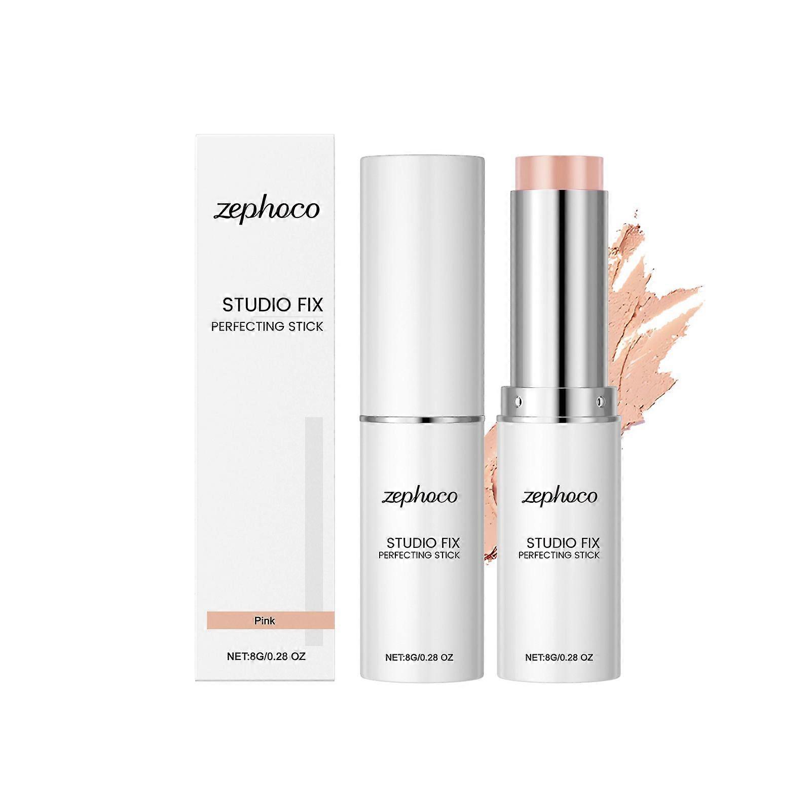 zephoco Pink Moisturizing Concealer Foundation Stick Is A Natural, Hydrating, Light And Smooth Base Stick With A Clear And Transparent Makeup Effect