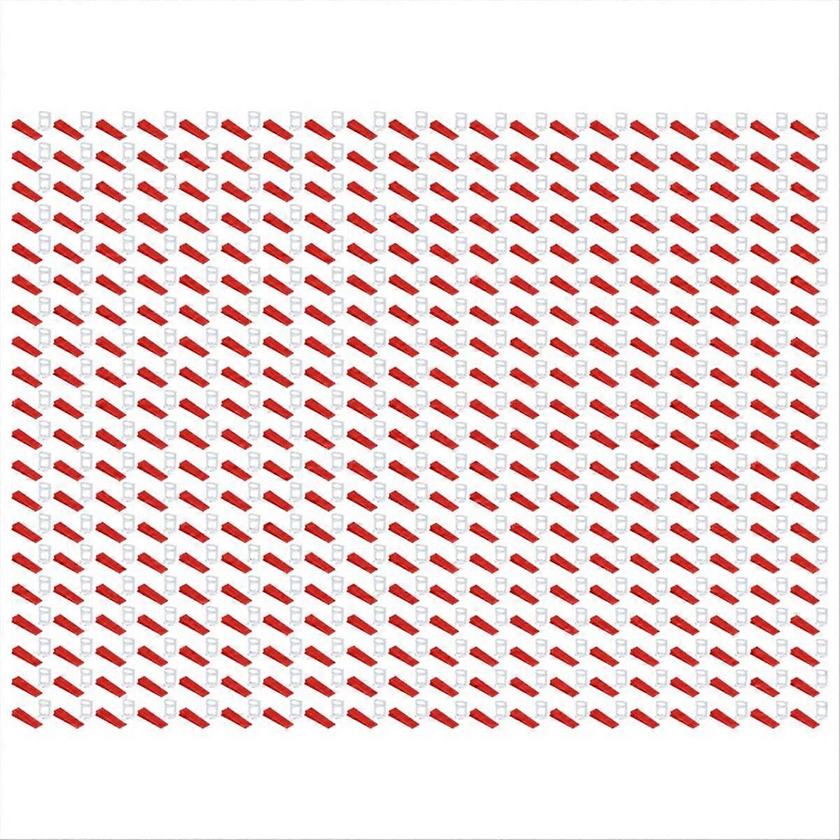 400Pcs Tile Leveling Spacers and 100Pcs Wedges Tile Leveling Tool Set