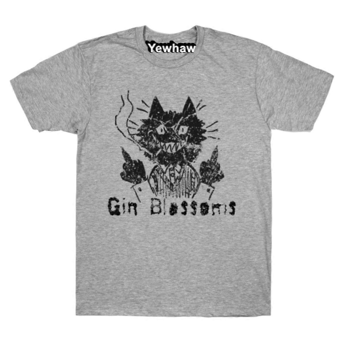 Gin Retro Cat T-skjorte Gin Blossoms Tee