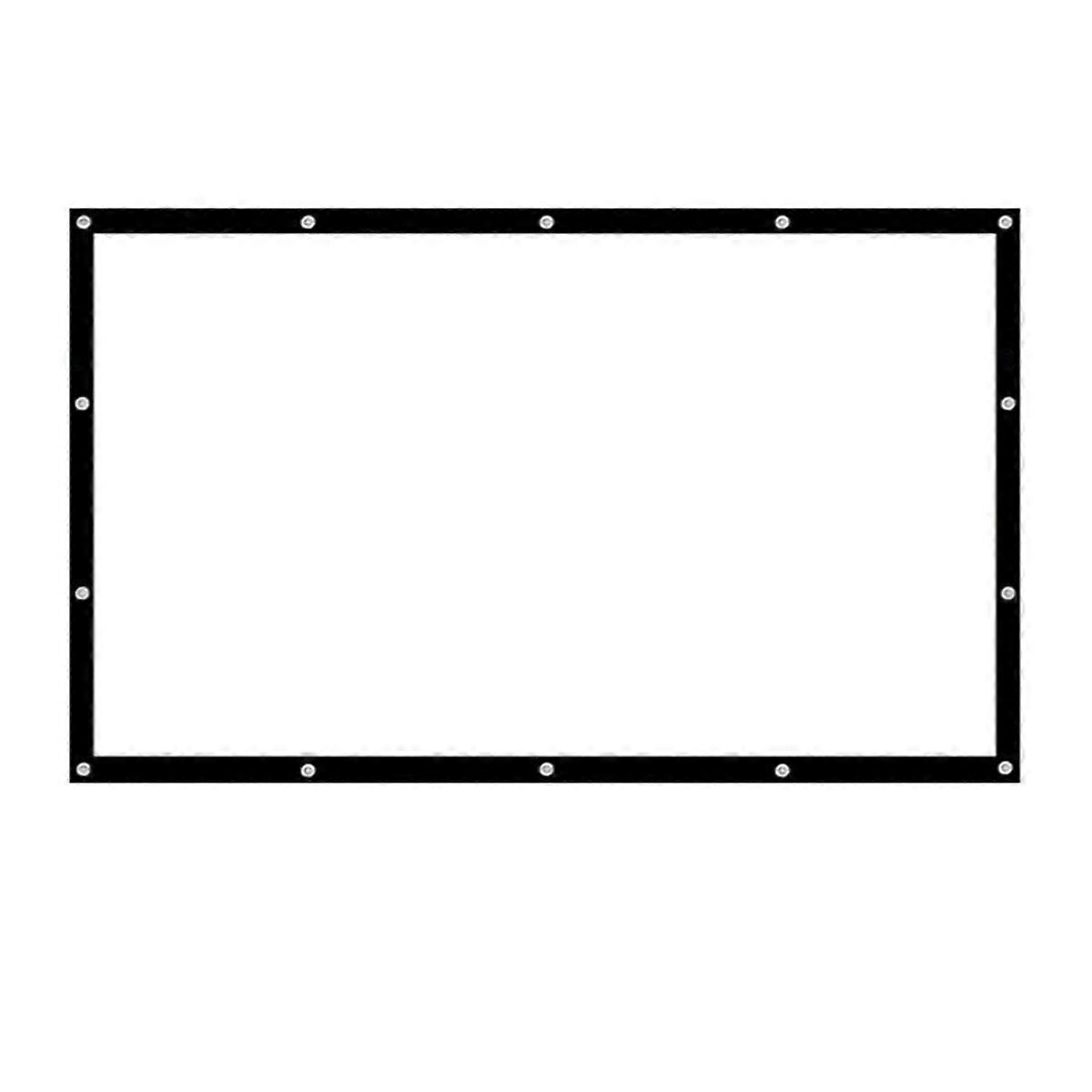 16:9 Simple Projector Curtain 150 Inch Portable HD Display Screen