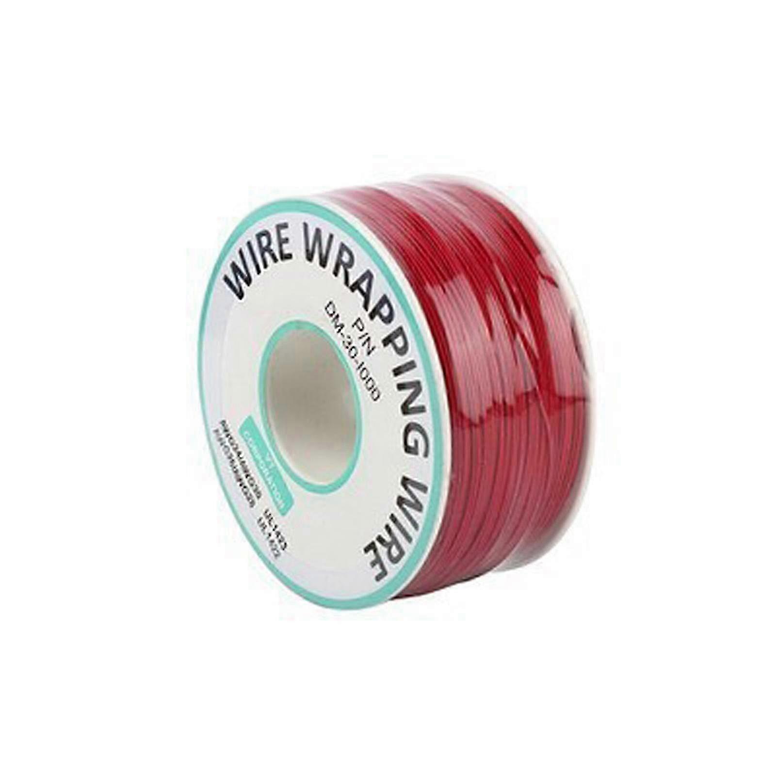30AWG Wire Wrapping Cable Temperature Resistant Wire Electronic Repair Wire for DIY Electronics & Breadboard Projects Red