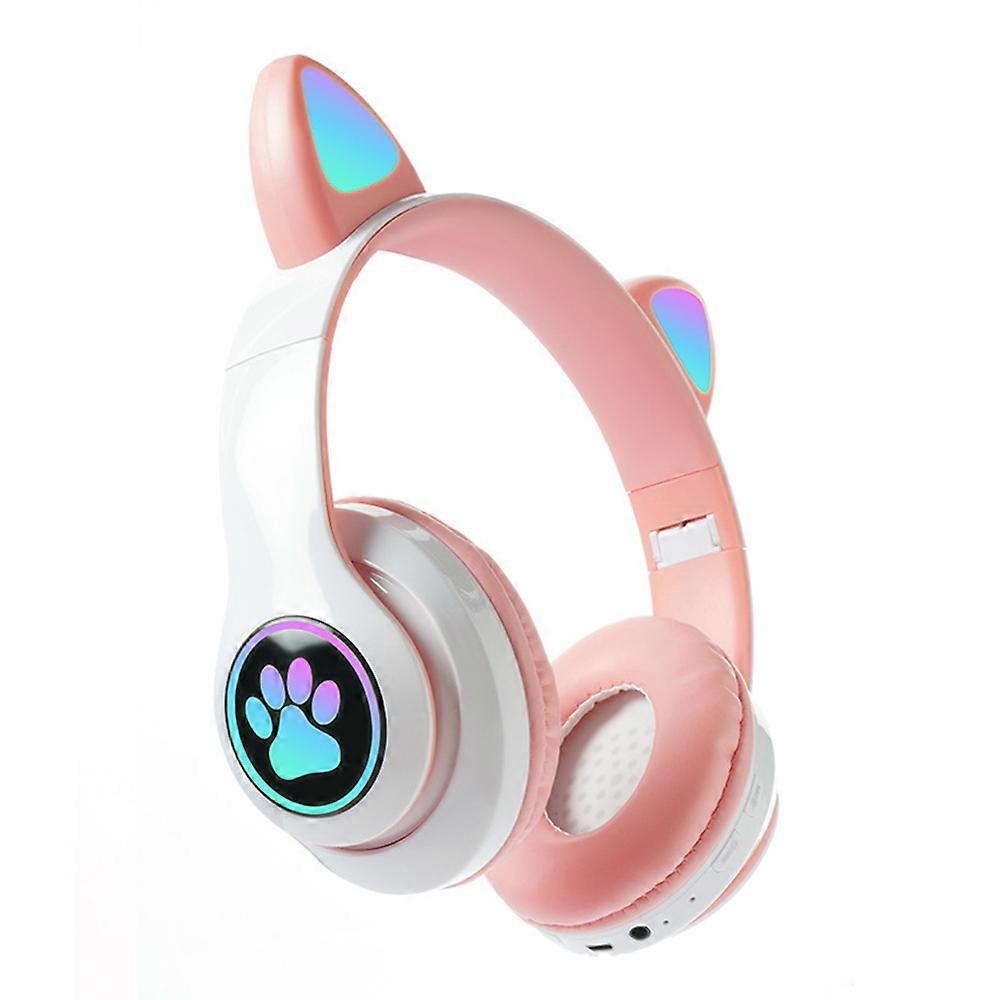 Gaming Headset Wireless Headset 5.0 Bluetooth Wireless Headphones Cute Cat Ears