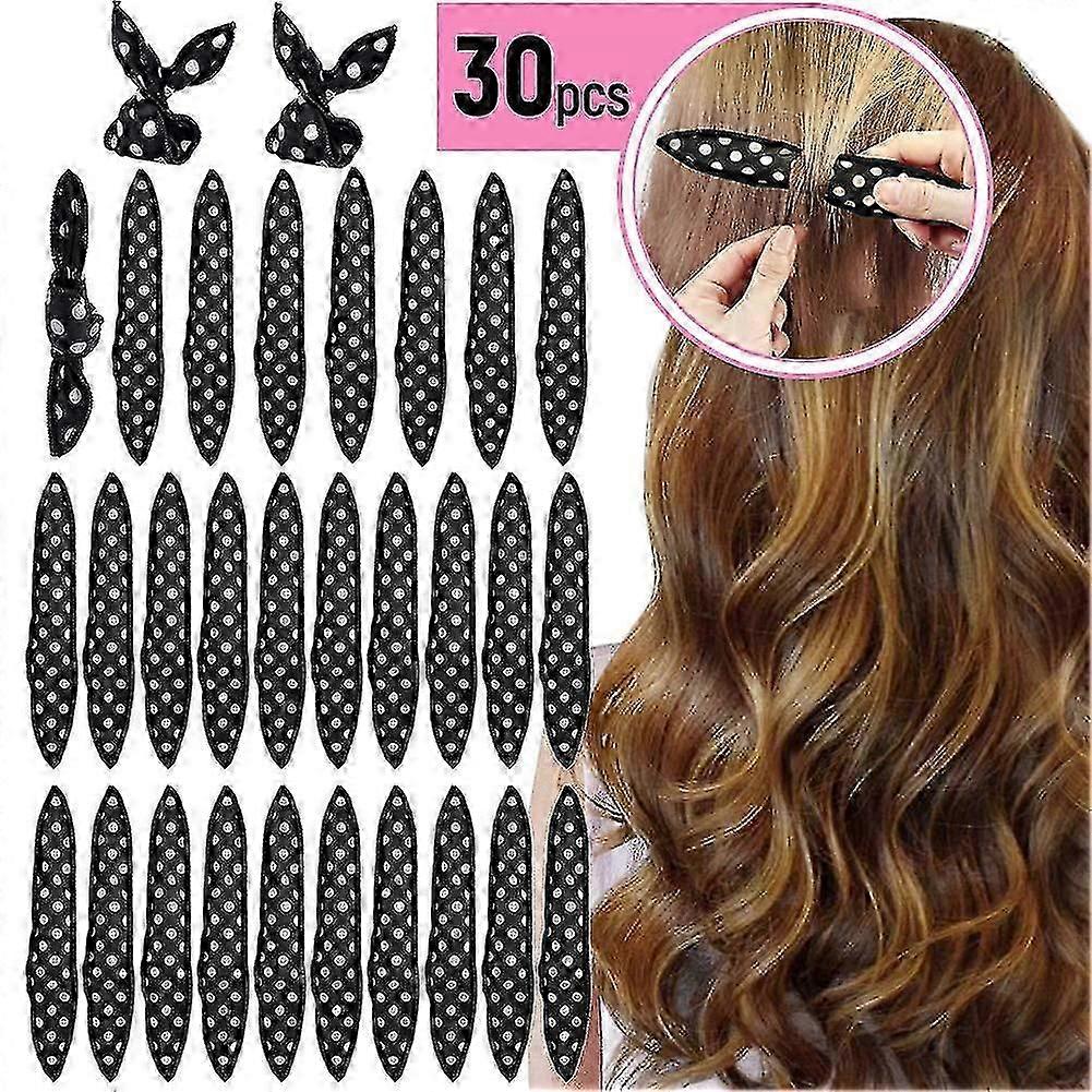For Hair Rollers Curler Set - 30 Pieces Foam Hair Rollers for Curls, Overnight Magic Curlers for Styling
