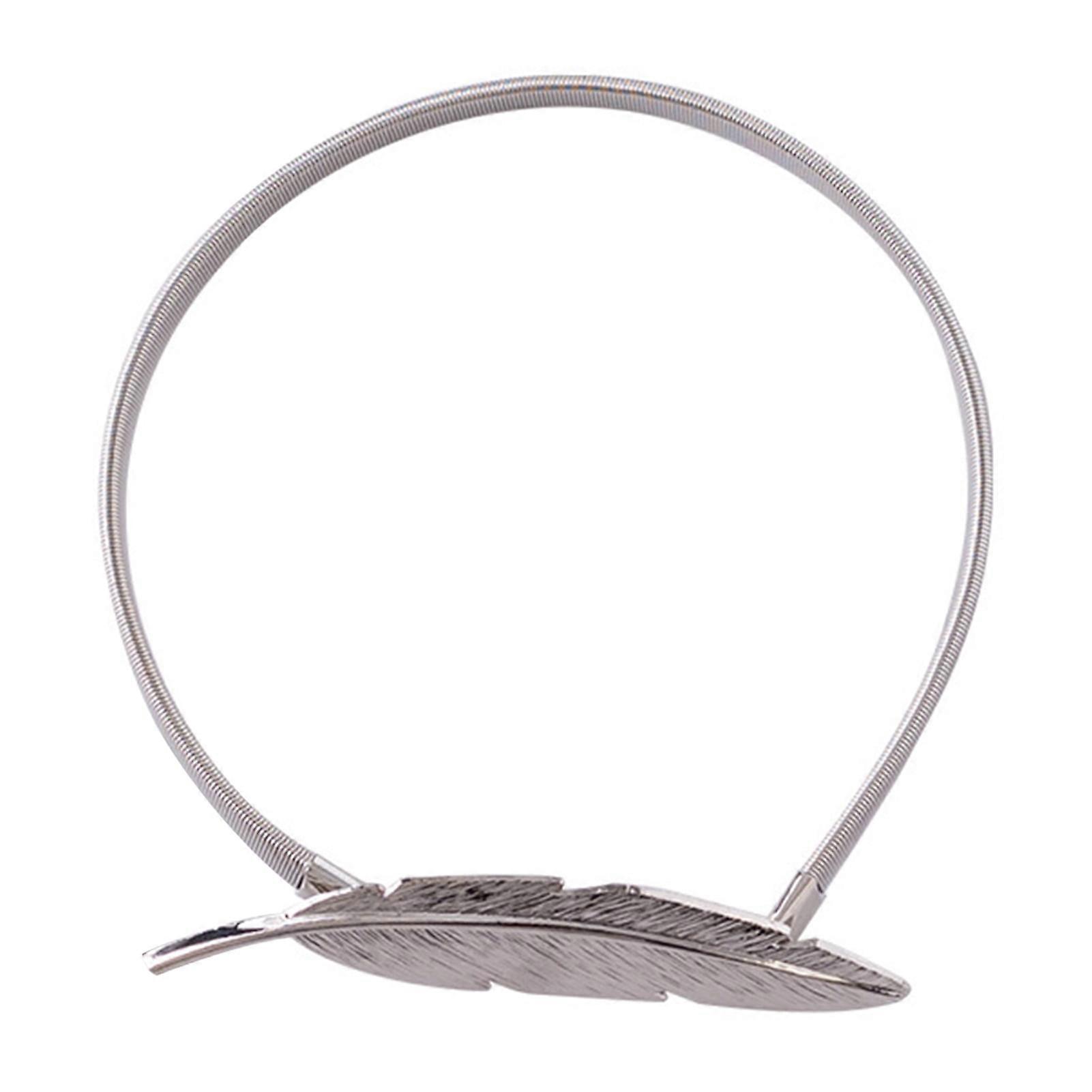 Reusable Elastic Leaf Shape Decorative Curtain Buckles for Home