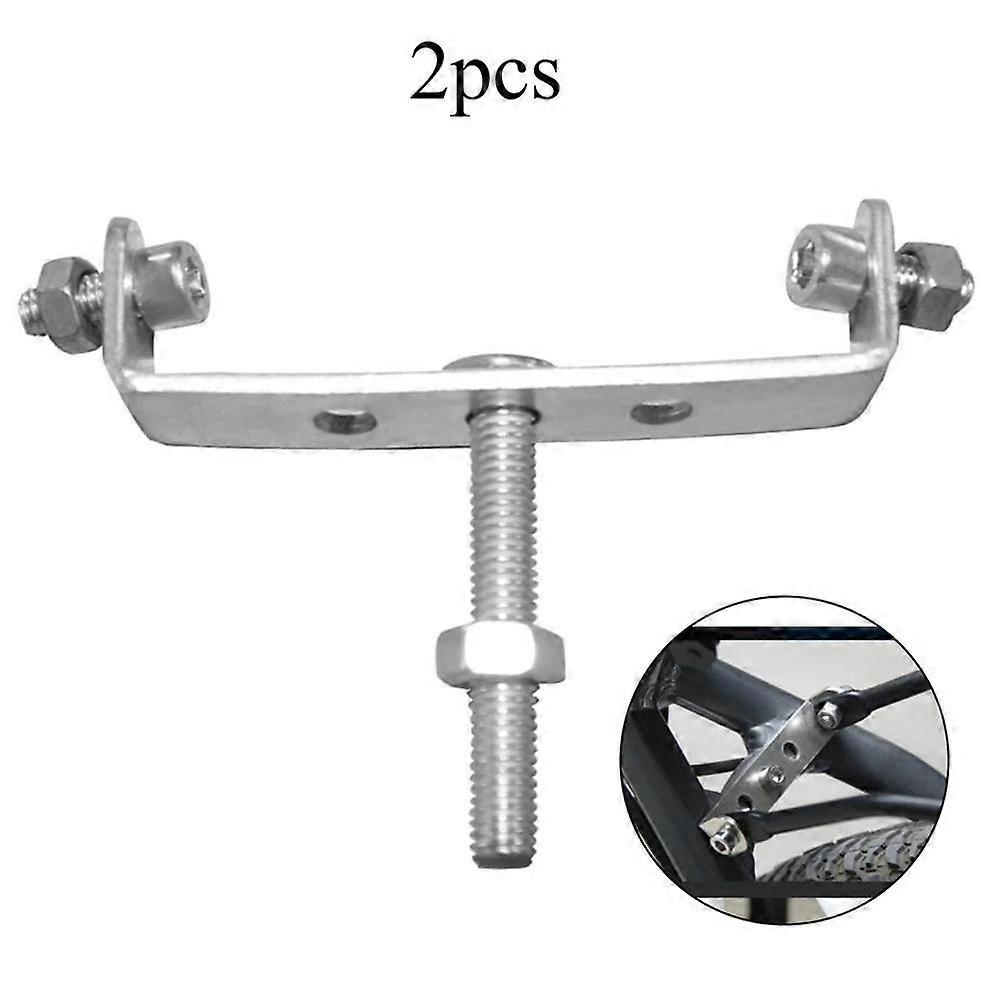 2 szt. uchwytów do konwersji roweru, adapterów do sztycy siodełka, srebrnych, tylnych półek rowerowych, konwersji części rowerowych, 70x15x16 mm