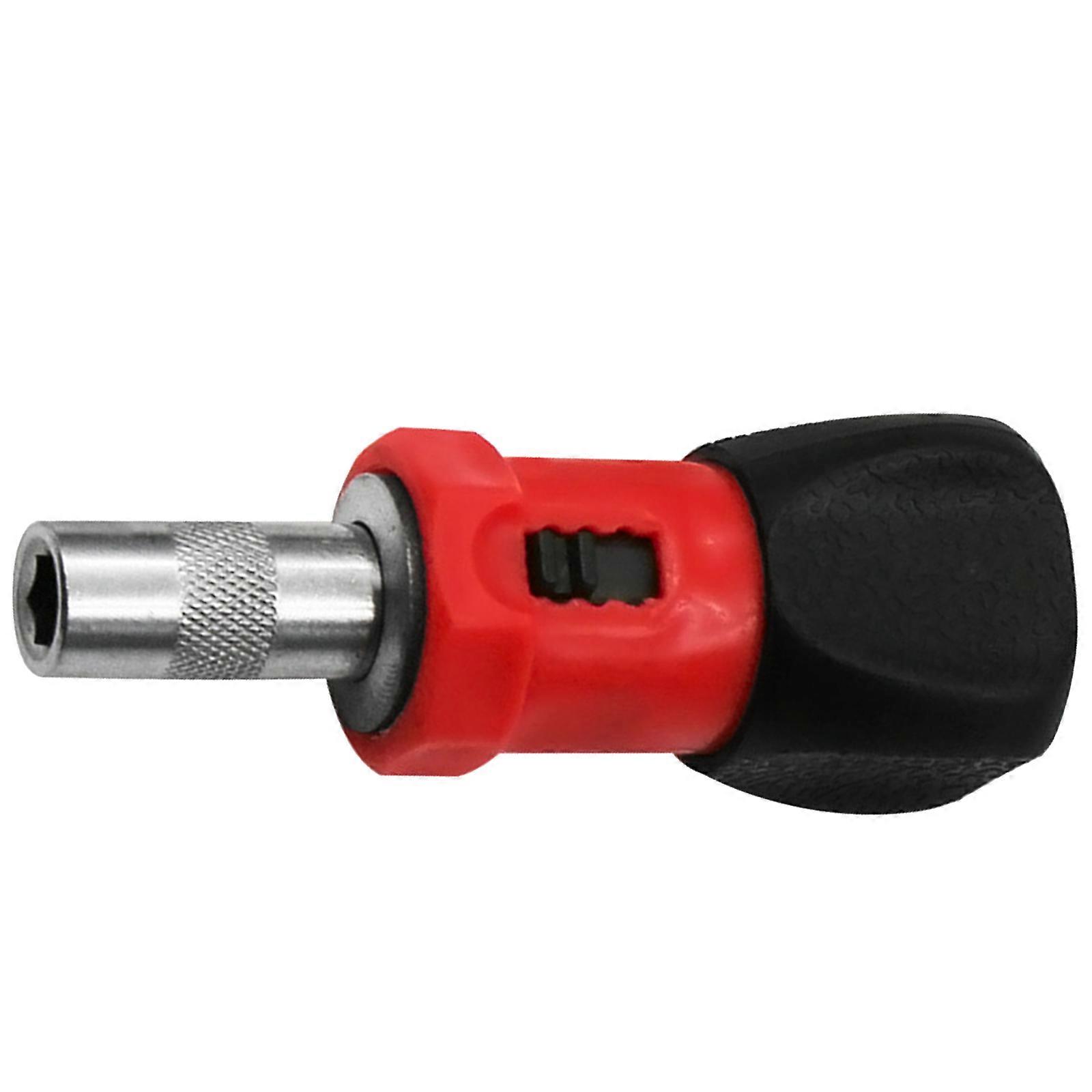 6.35mm Bit Fit Ratchet Screwdriver with Double Direction Function and Magnetic Bit Holders for Various Applications Multicolor