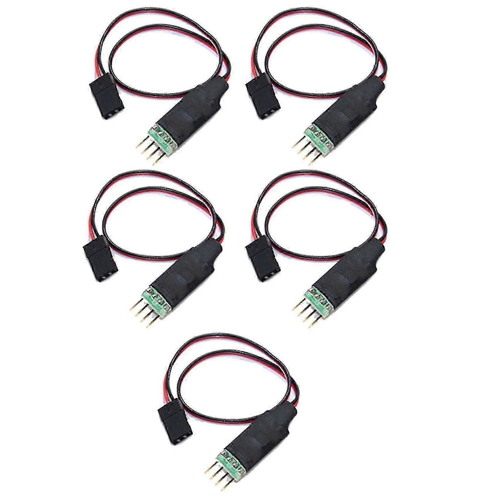 5PCS 5CH RC Car Light Controller Module, Remote Control Switch Board with Plug and Play for Model Car Lamp