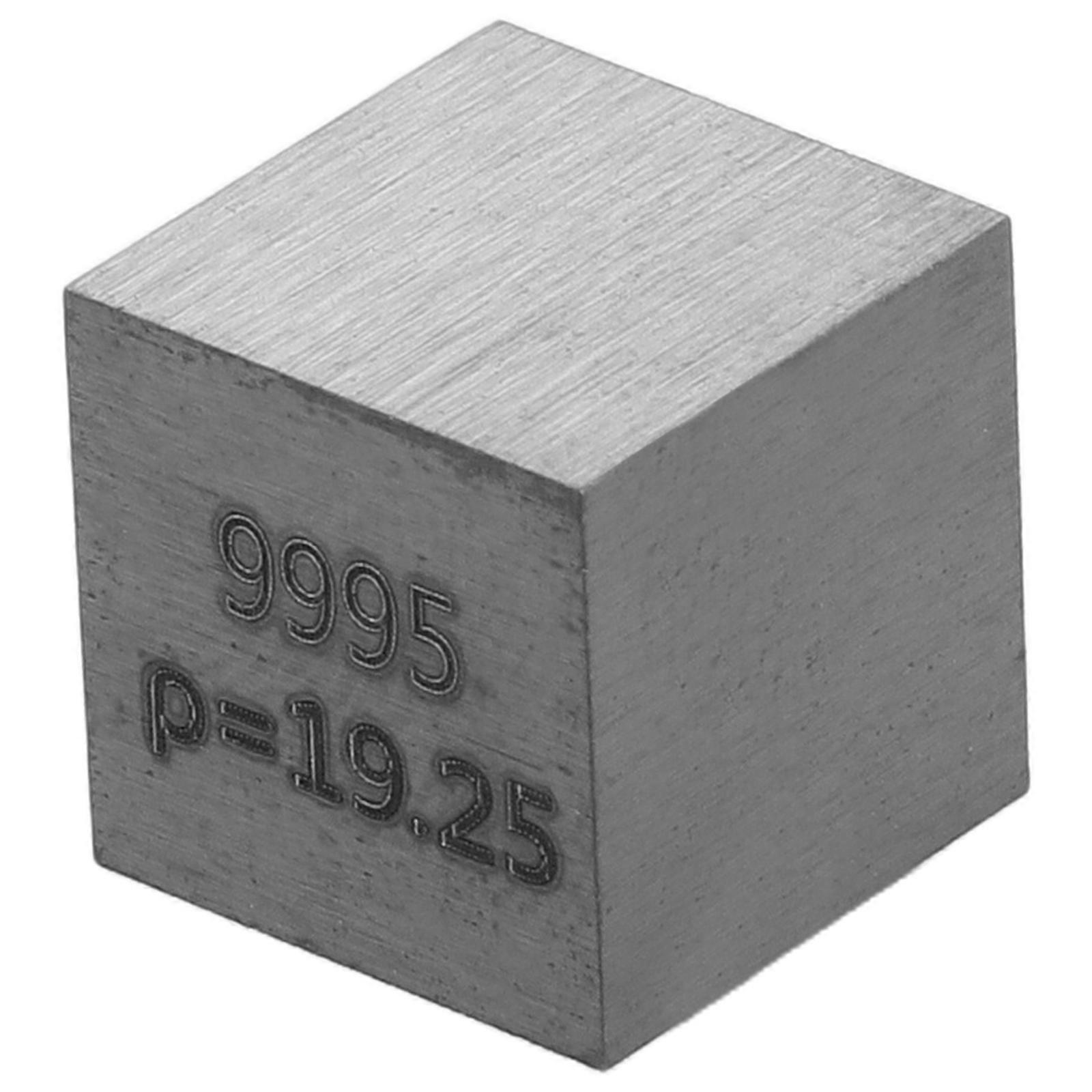 Silver Tungsten Cube for Science Education Metal Density Cube