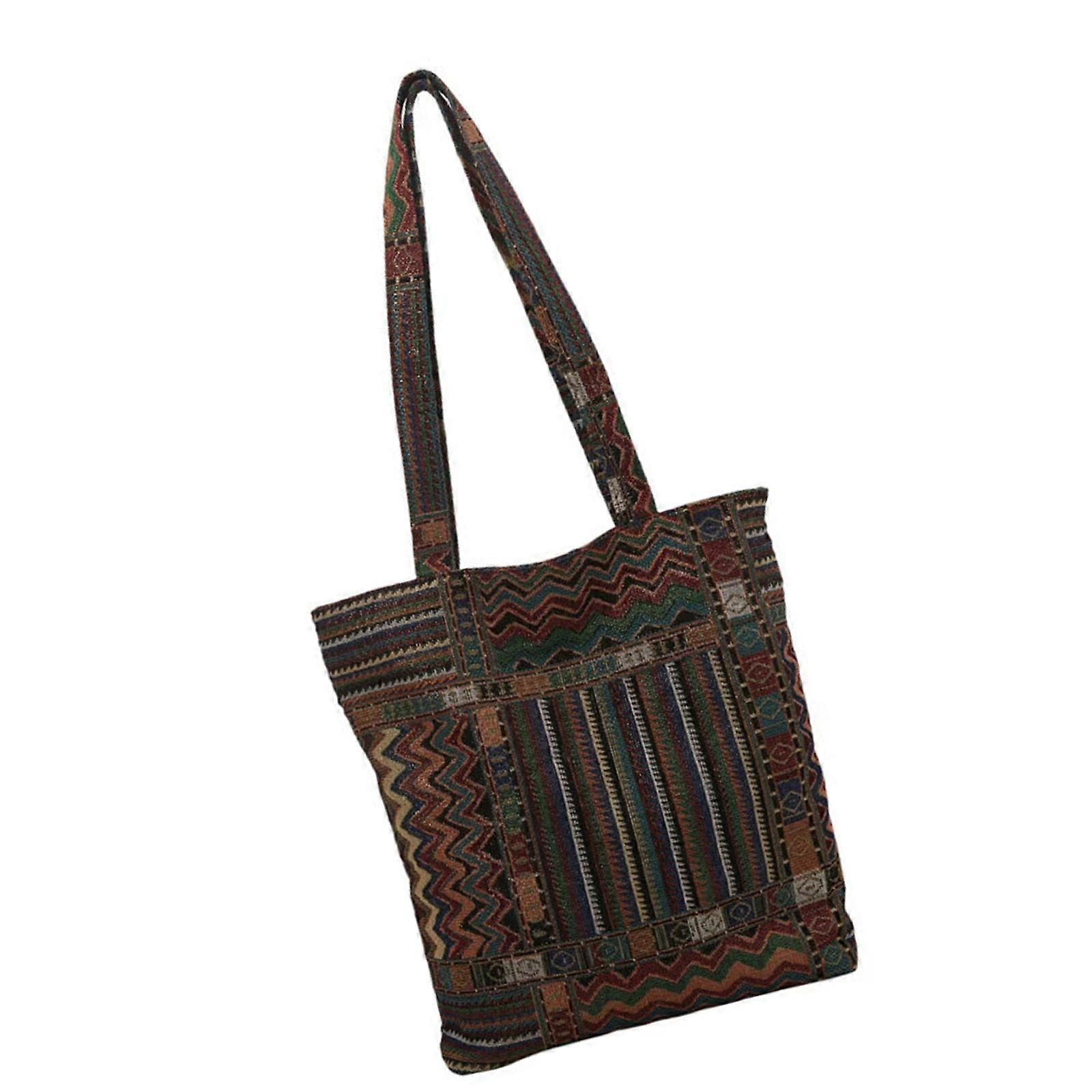 Structured Corduroy Messengers Bag Practical Construction Shoulder Bag Spacious Main Compartment Ideal For Documents Multicolor