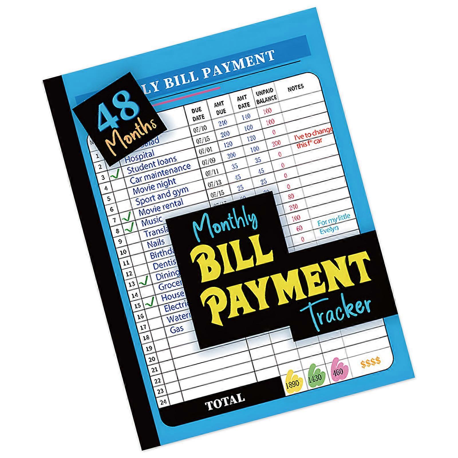 Premium Financial Planner Notebook For Monthly Bill Tracking With Friendly Paper Compact Design Budget Tracking Notebook Multicolor