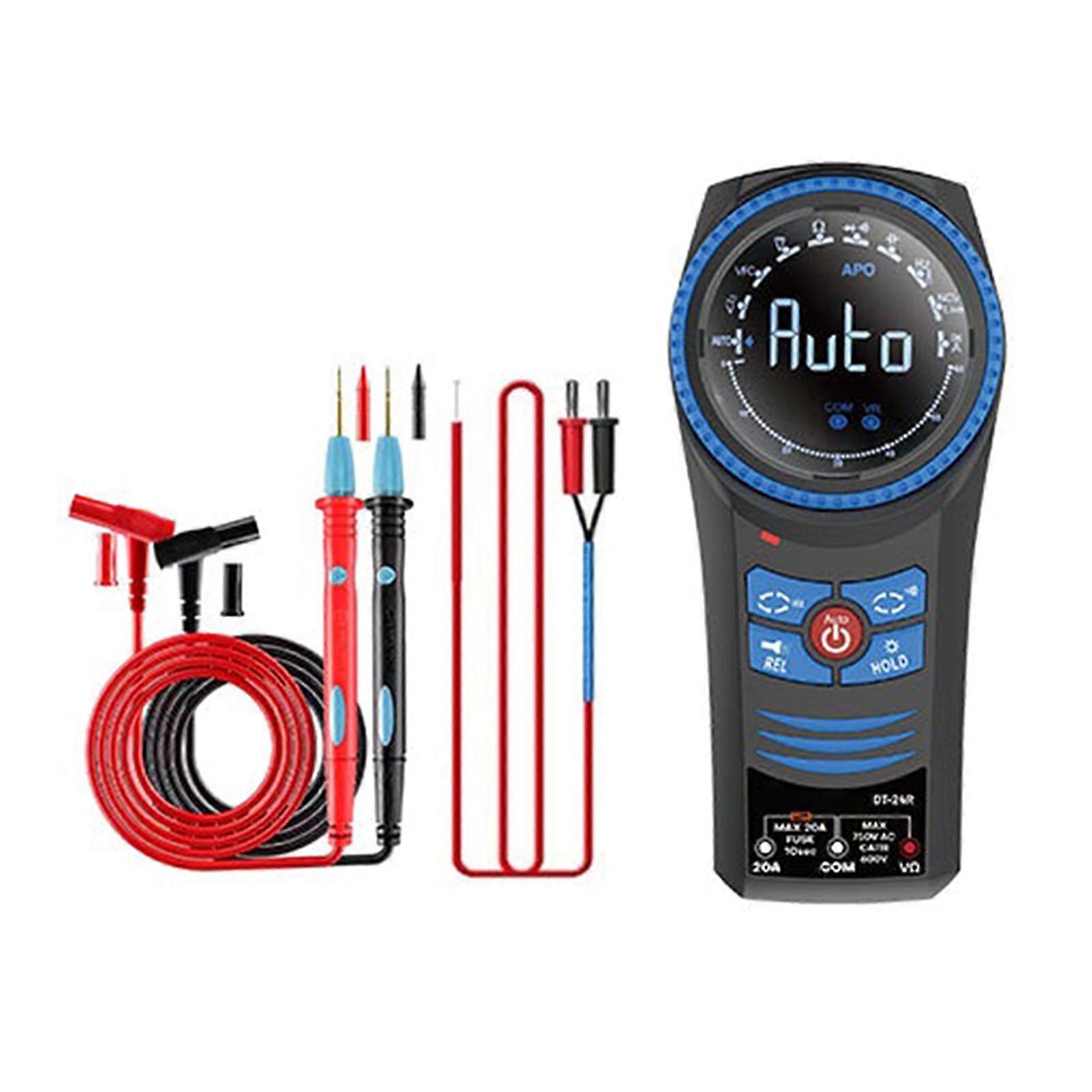 High Accuracy Multimeter with Buzzers Function & Clear Large Screen for Home Field Use Efficient Electrical Diagnostics Multicolor