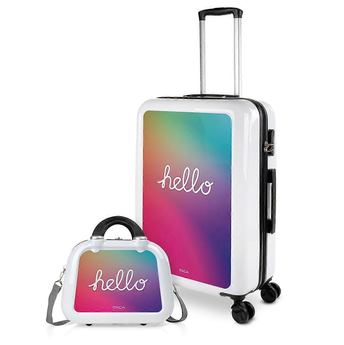 Itaca Ensemble De Valises Pc Personnalisées Base Blanc