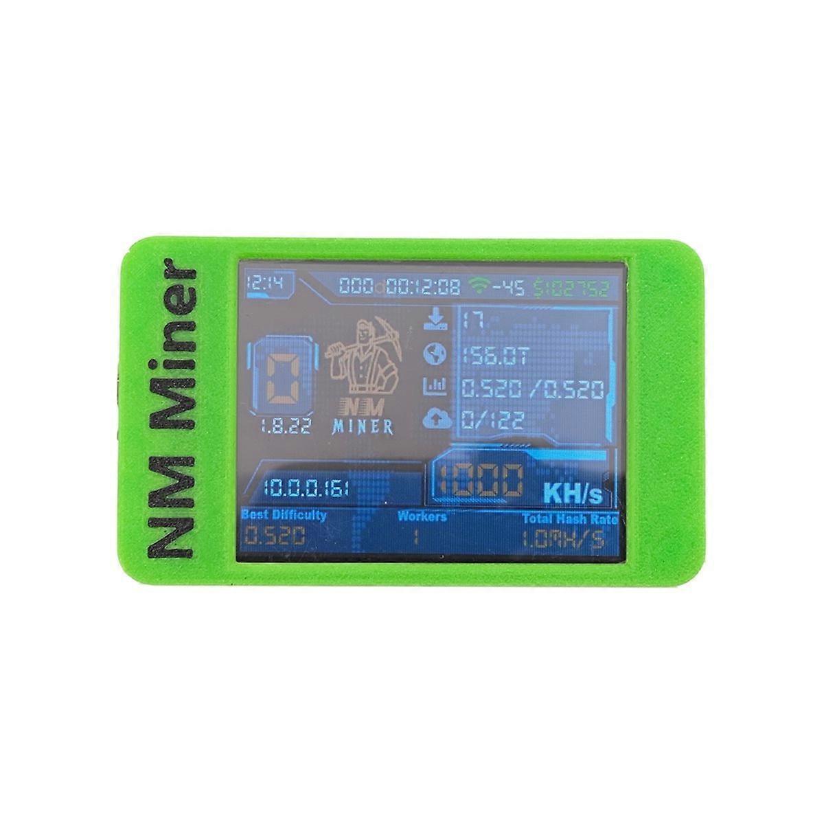 NM Miner V2 1000KH/S Hashrate ESP32 2.8 Inch Smart Display Crypto Solo Lottery Miner Bitcoins Miner