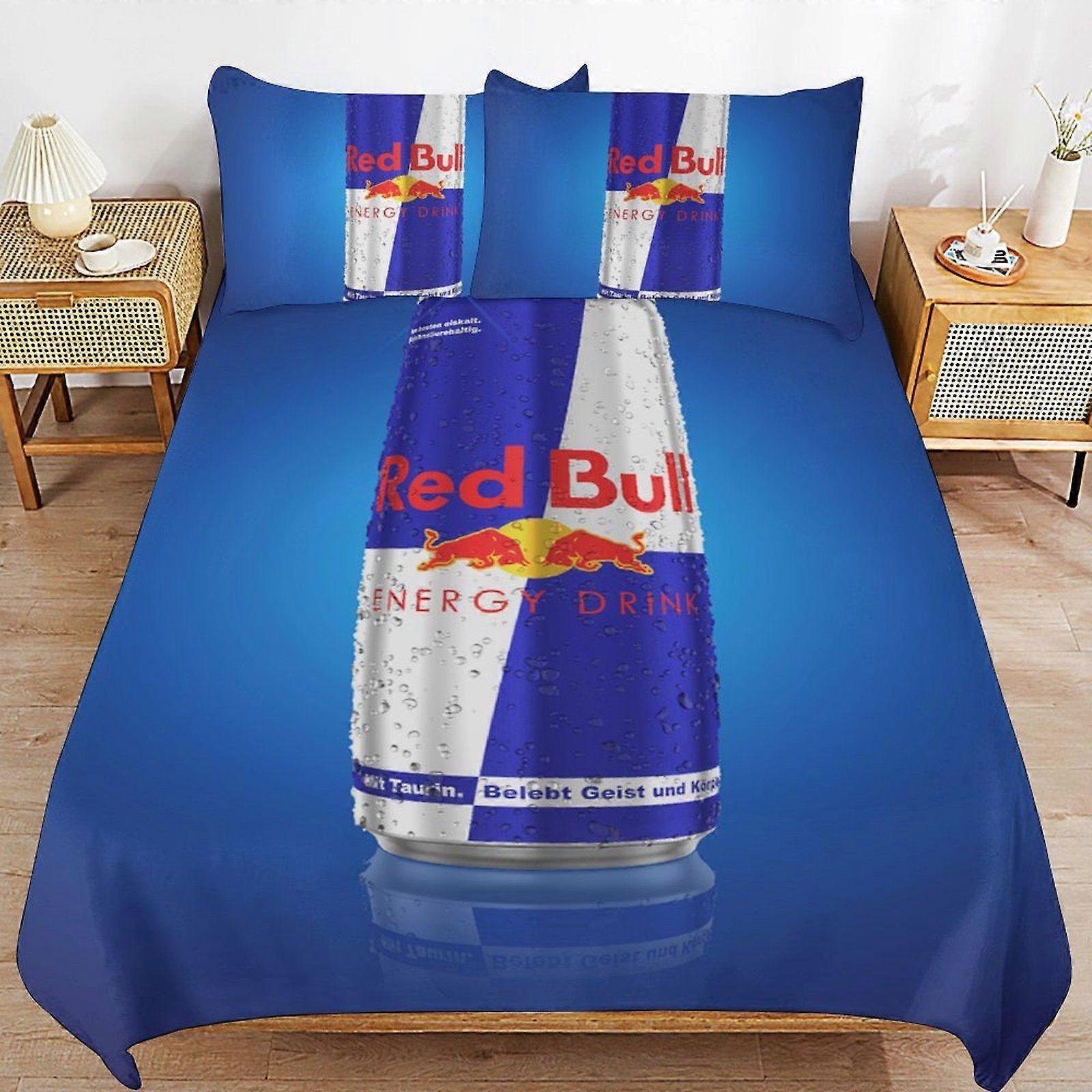 u340 Reds Double-Bull Complete Bed Solution Long Thread Use Durable Zip Soft Touch Duvet Cover Sets Practicality n340