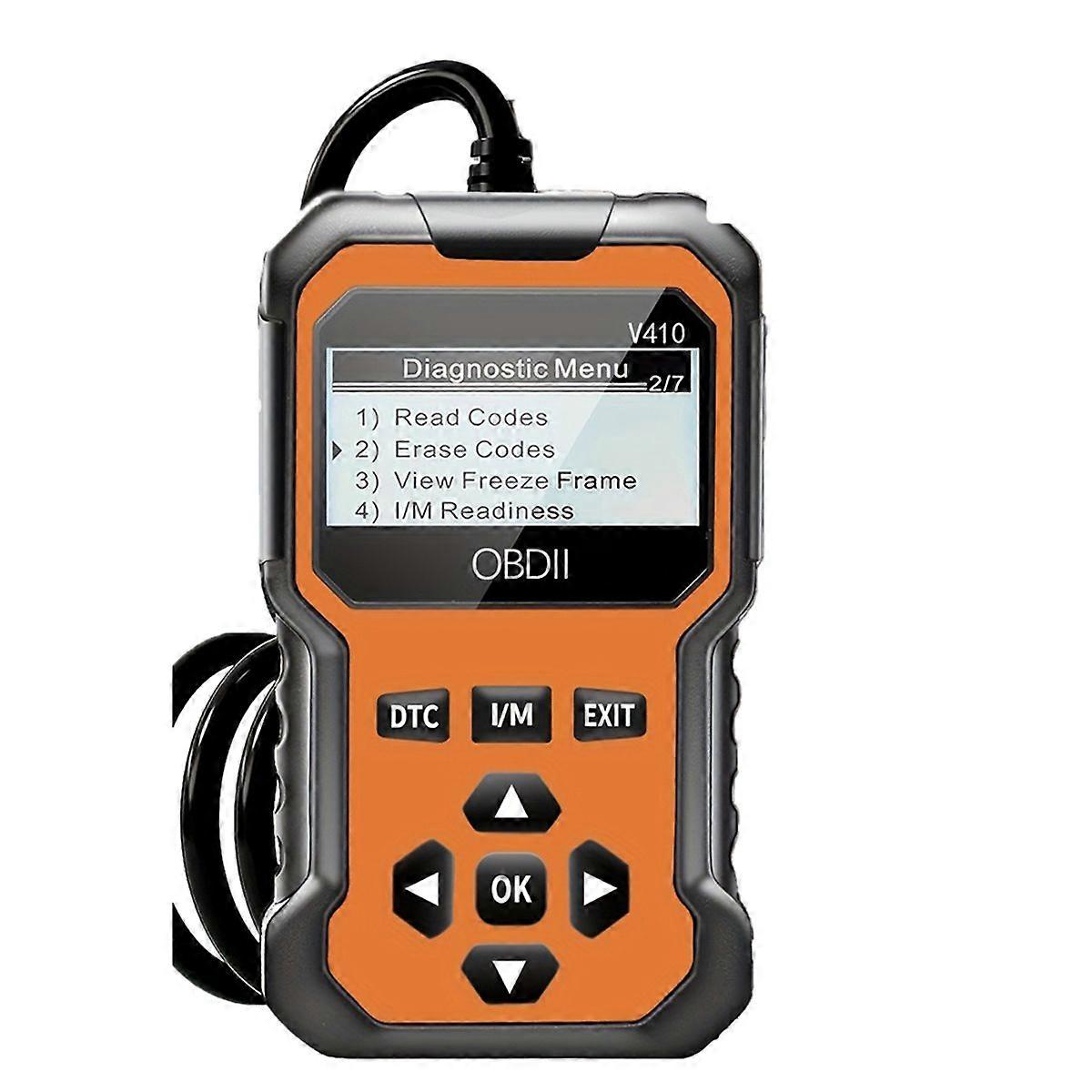 Car Obd2 Scanner Diagnostic Tool Code Reader Orange