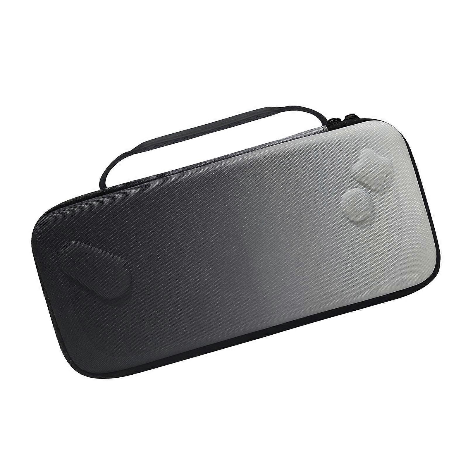 Storage Bag Case Scratchproof Bag Handheld Game Console Shockproof Protector Case with Handle Pocket  black and white