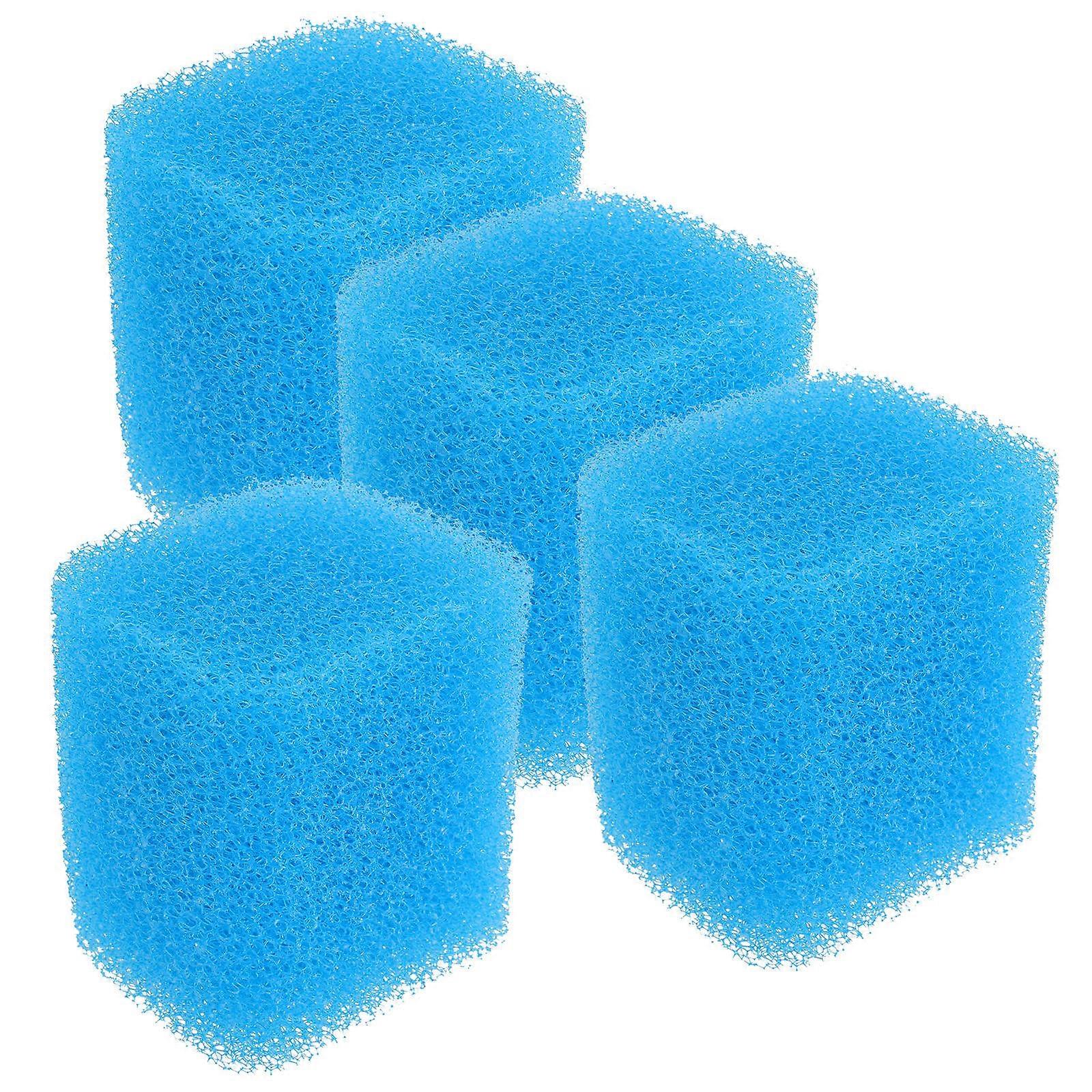 Water Aquarium Filter Sponge for Debris Removal 4Pcs Sponge Replacement