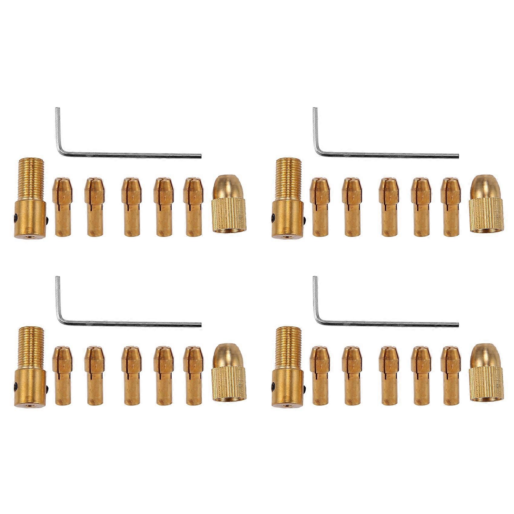 32Pcs 0.5-3mm Small Electric Drill Bit Collet Mini Twist Chuck Tool Kit
