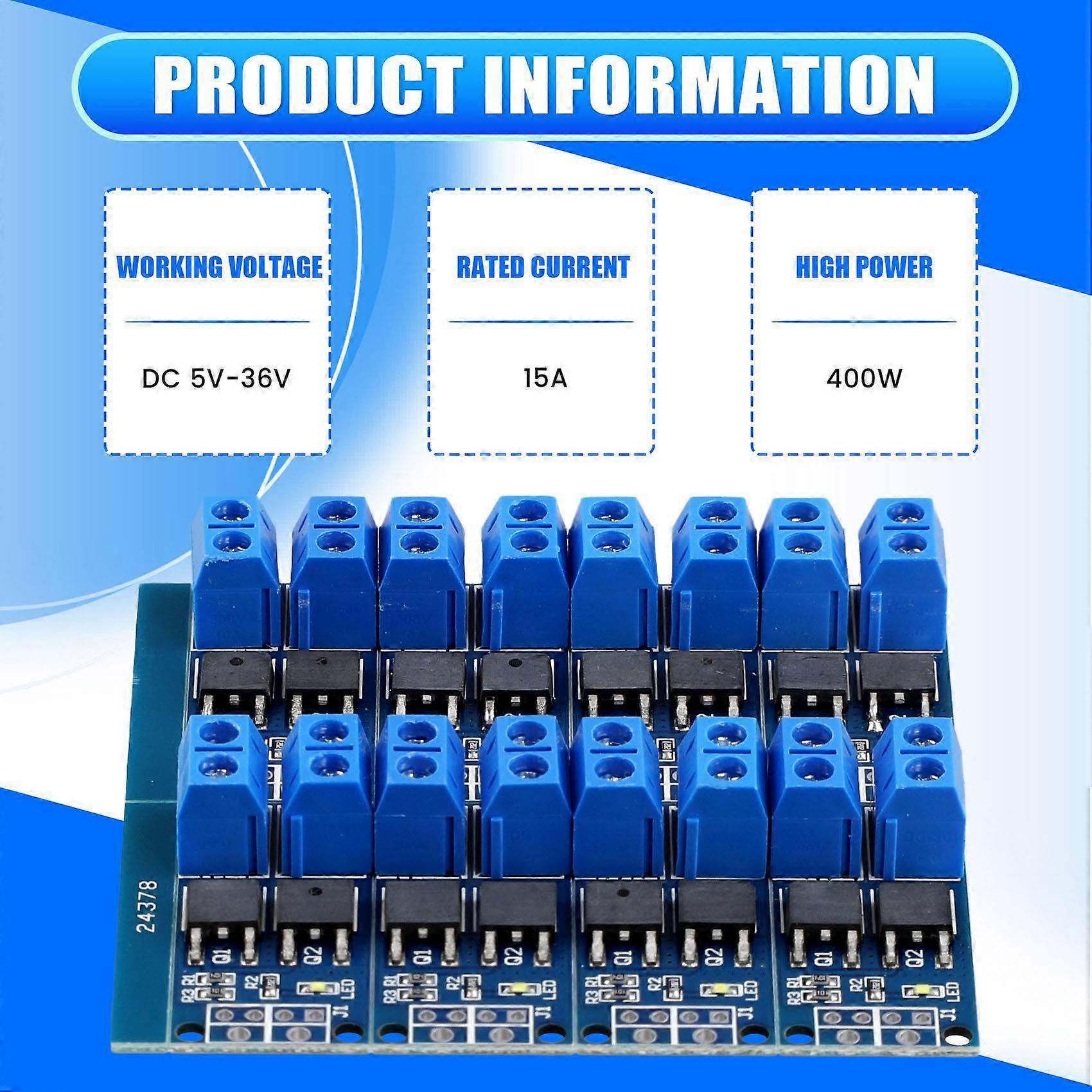 100pcs 15A 400W MOSFET Trigger Switch Drive Module PWM Regulator Control Panel