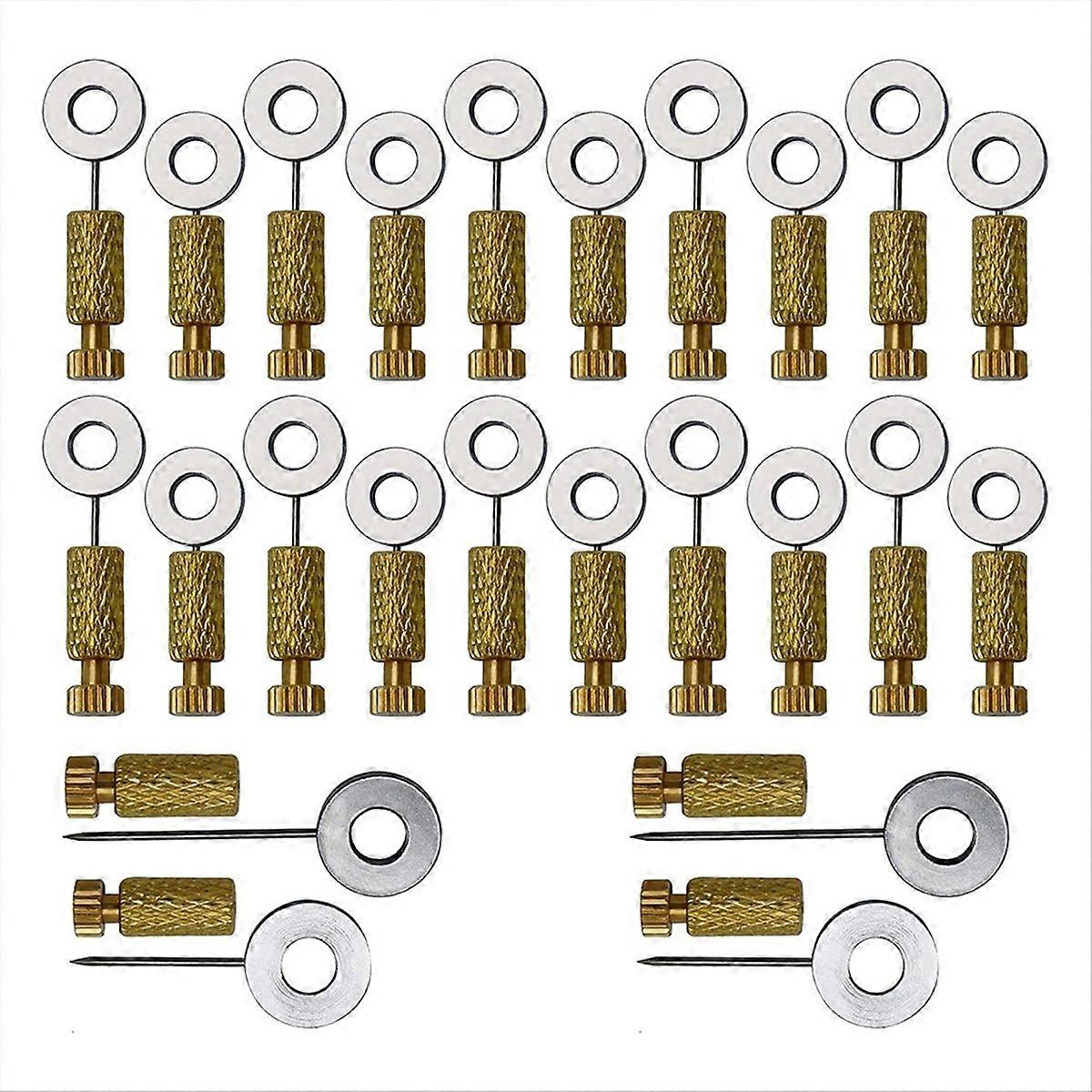 24PCS Leather Suture Positioning Needle, Handmade DIY Leather