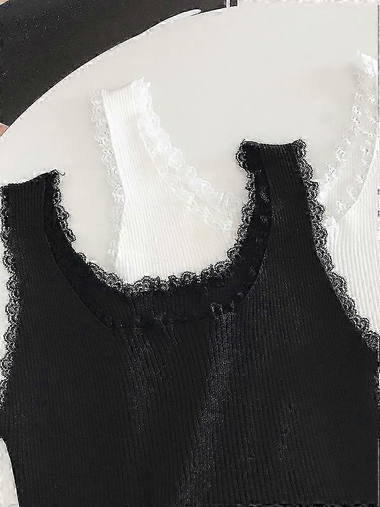 Lace Up Vest for Women in Basic Solid Color for Summer Season