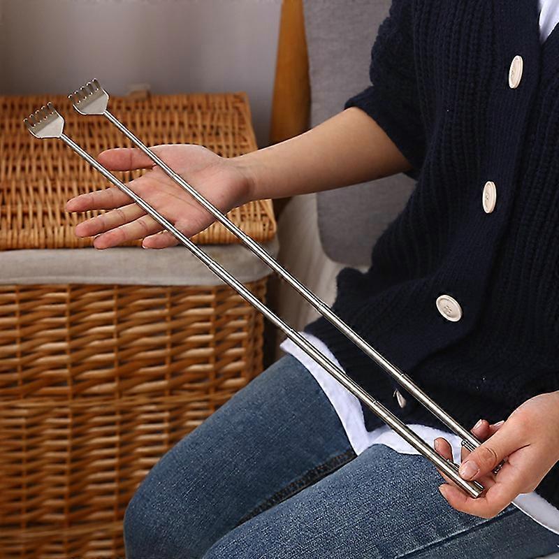 Itchy Scratch Unwanted Telescopic Stainless Steel Pen Scratch Scratch Rake Scratch Back Scratcher Old Man Happy