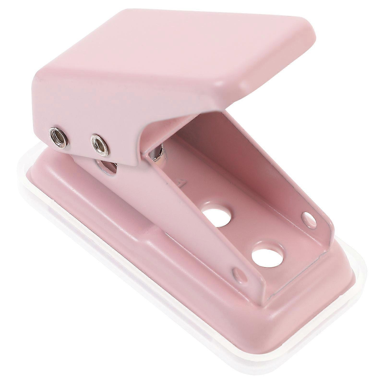 Paper Sheets Hole Maker Single Hole Punch for Office 3Pcs Pink Puncher